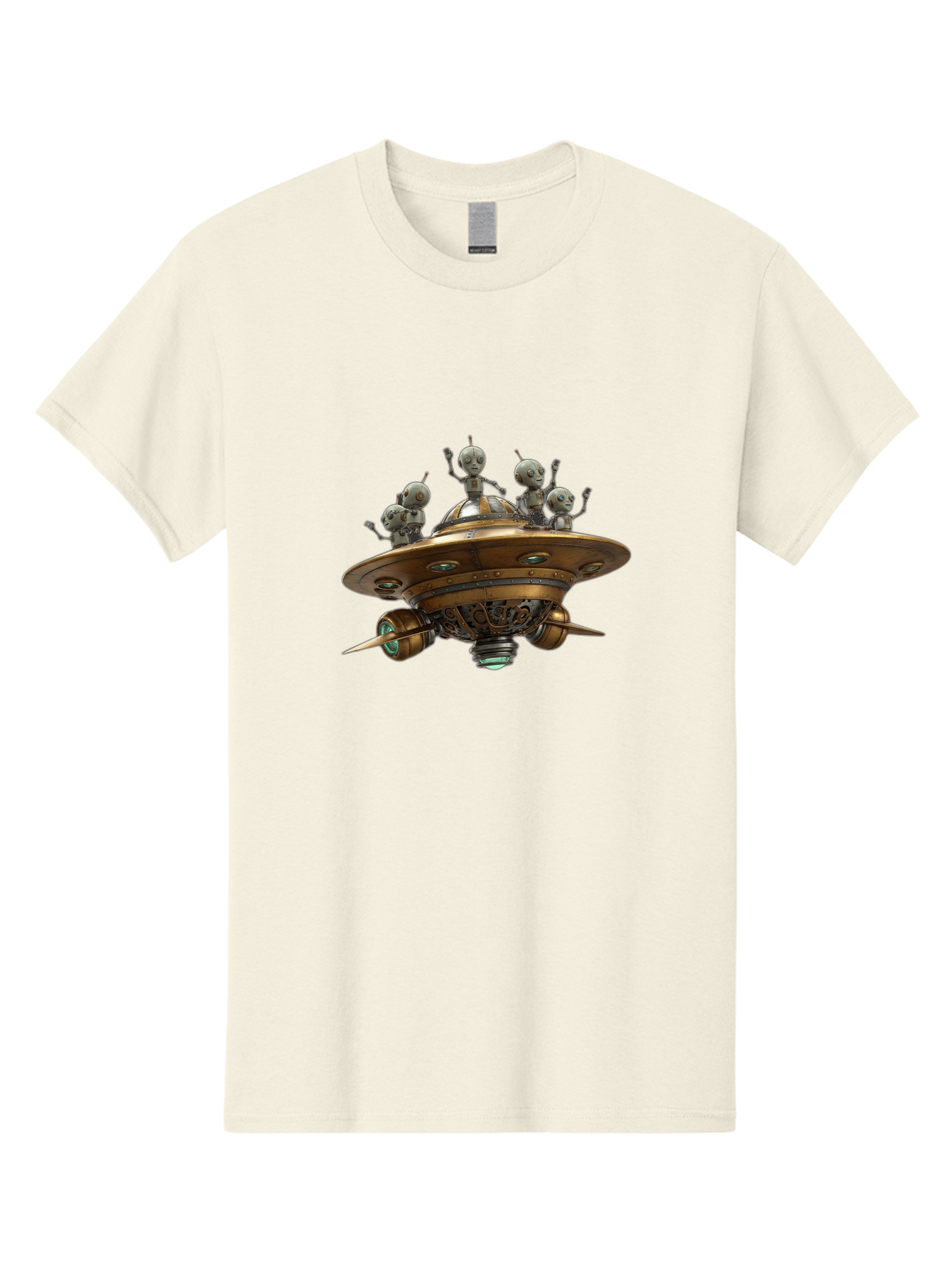 Alien-Ufo Men'S Graphic Tee, 100% Cotton, Comfortable Casual Summer Wear, Machine Washable, Flying Saucer, Extraterrestrial Life, Alien Spacecraft, Sci-Fi, Futuristic Technology, Silver Spaceship, Ufo Sighting, Alien Invasion, Robot Aliens Bab635 6