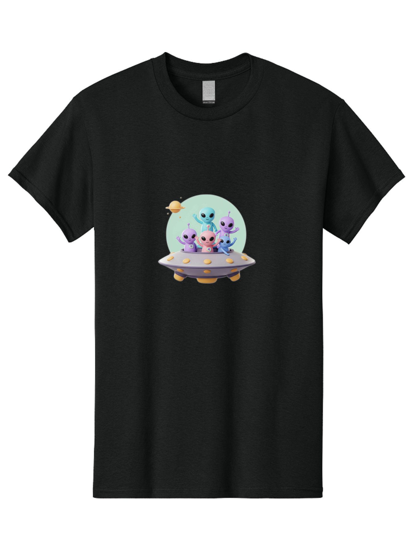 Aliens-In-Ufo Men'S Graphic Tee, 100% Cotton, Comfortable Casual Summer Wear, Machine Washable, Aliens In Ufo, Cartoon Characters, Science Fiction, Extraterrestrial Life, Ufo Sighting, Alien Invasion, Space Travel, Fantastical Creatures, Bab637 9