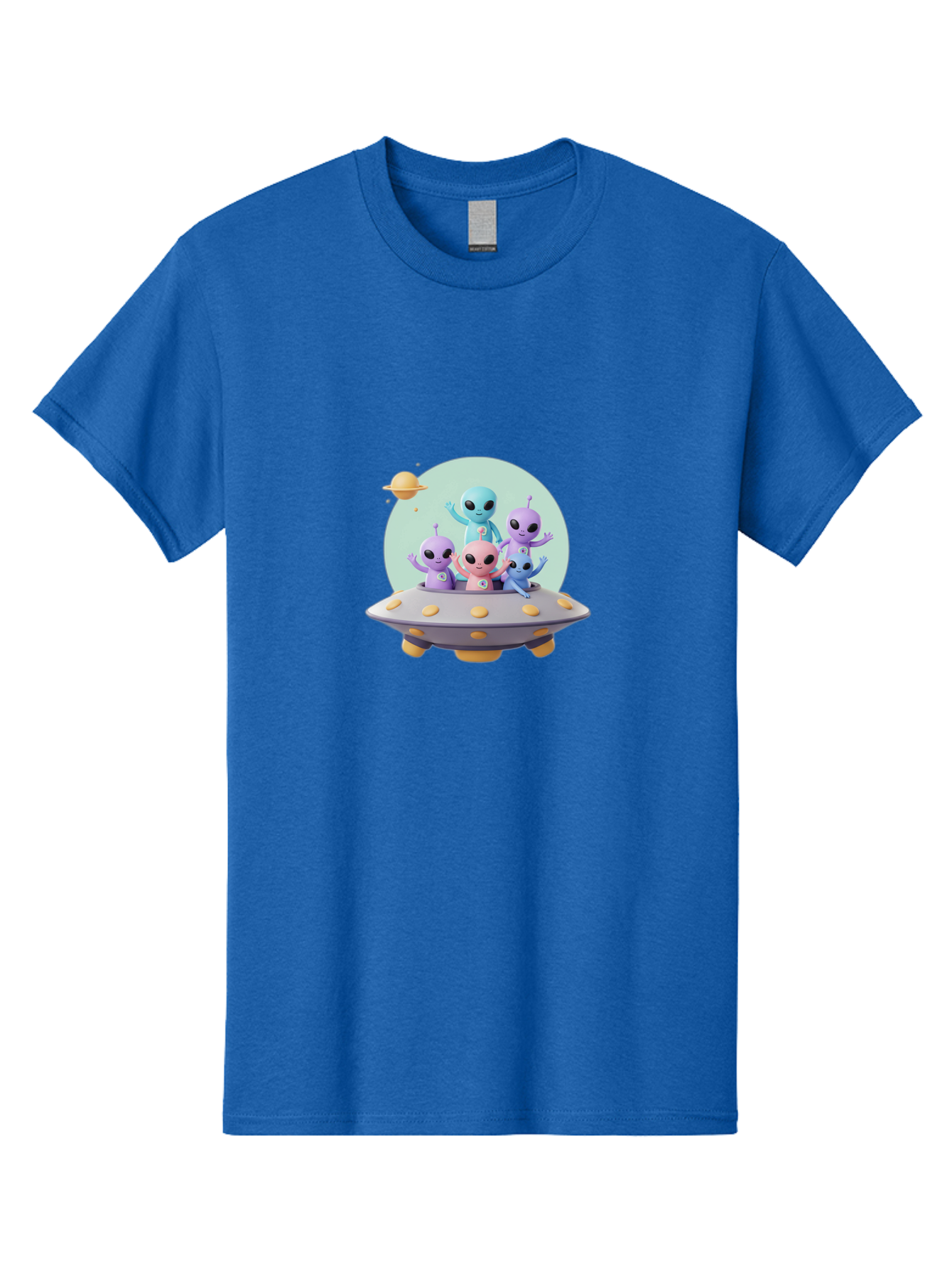 Aliens-In-Ufo Men'S Graphic Tee, 100% Cotton, Comfortable Casual Summer Wear, Machine Washable, Aliens In Ufo, Cartoon Characters, Science Fiction, Extraterrestrial Life, Ufo Sighting, Alien Invasion, Space Travel, Fantastical Creatures, Bab637 12
