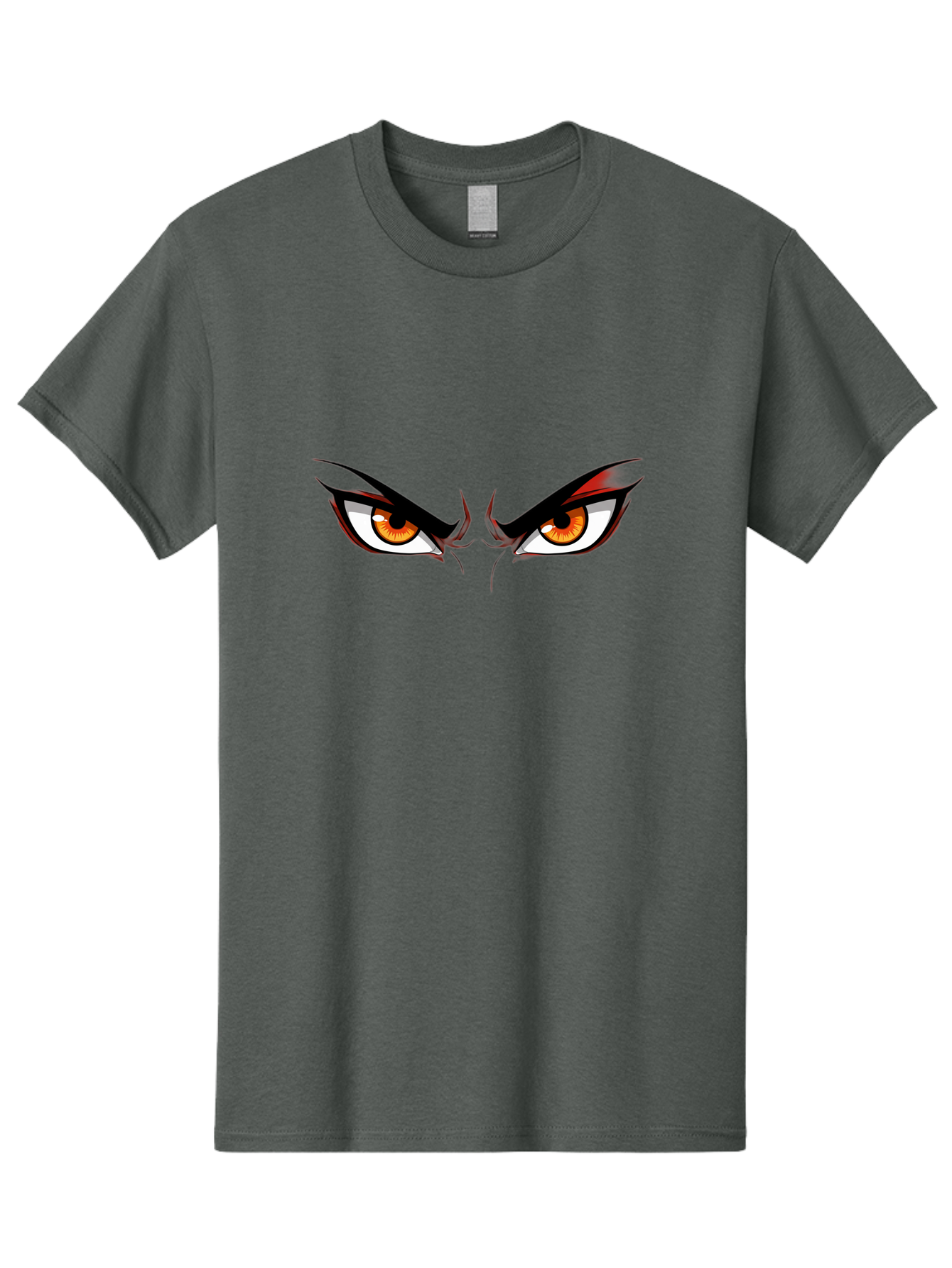 Angry-Eyes-1 Men'S Graphic Tee, 100% Cotton, Comfortable Casual Summer Wear, Machine Washable, Menacing Stare, Angry Eyes, Intense Gaze, Dramatic Eye Makeup, Anime Style, Cartoonish Illustration, Fierce Expression, Eye Contact Bab645 4