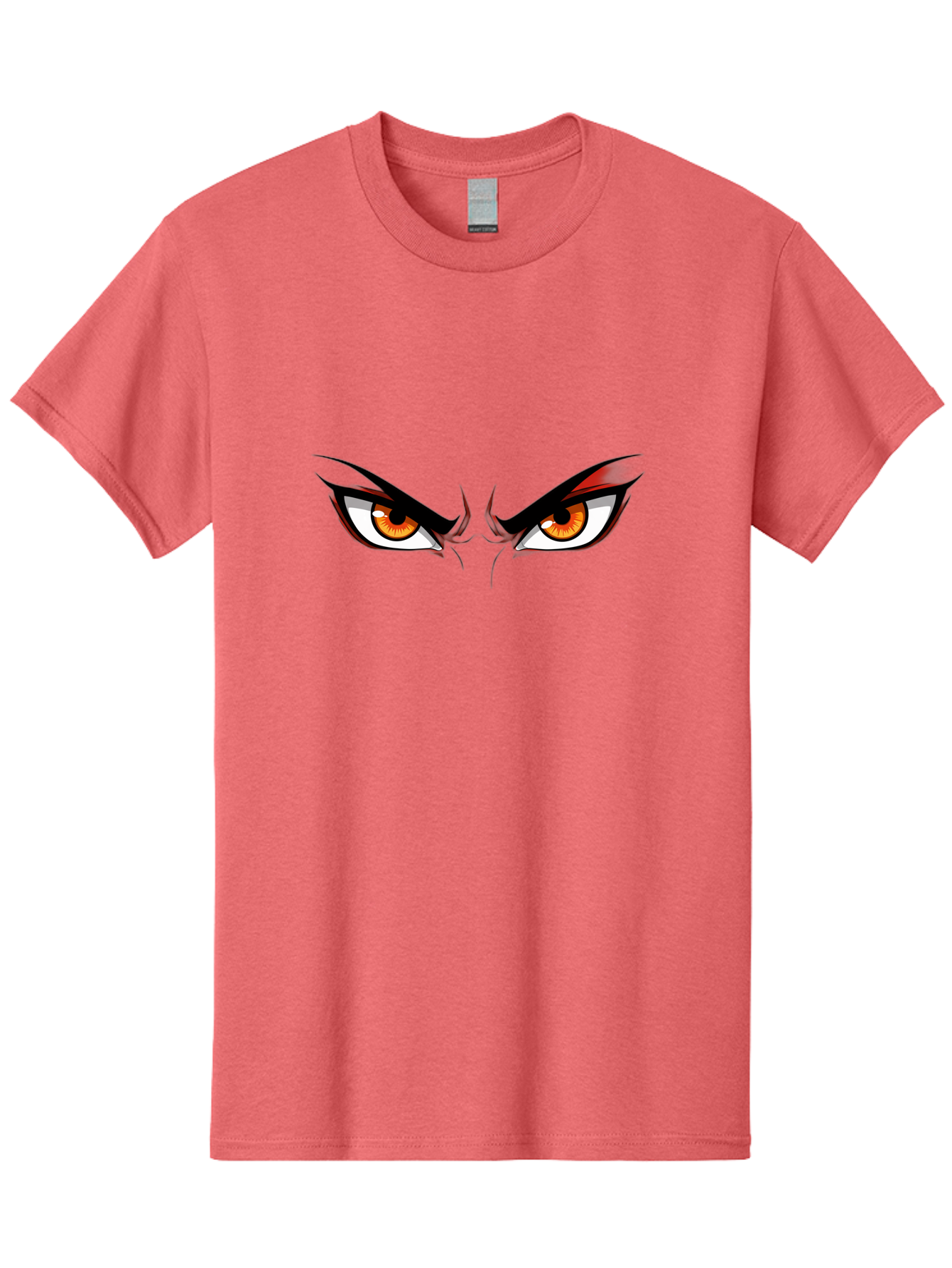Angry-Eyes-1 Men'S Graphic Tee, 100% Cotton, Comfortable Casual Summer Wear, Machine Washable, Menacing Stare, Angry Eyes, Intense Gaze, Dramatic Eye Makeup, Anime Style, Cartoonish Illustration, Fierce Expression, Eye Contact Bab645 12