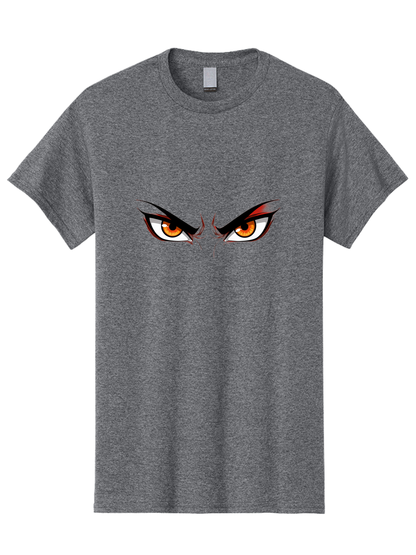 Angry-Eyes-1 Men'S Graphic Tee, 100% Cotton, Comfortable Casual Summer Wear, Machine Washable, Menacing Stare, Angry Eyes, Intense Gaze, Dramatic Eye Makeup, Anime Style, Cartoonish Illustration, Fierce Expression, Eye Contact Bab645 13