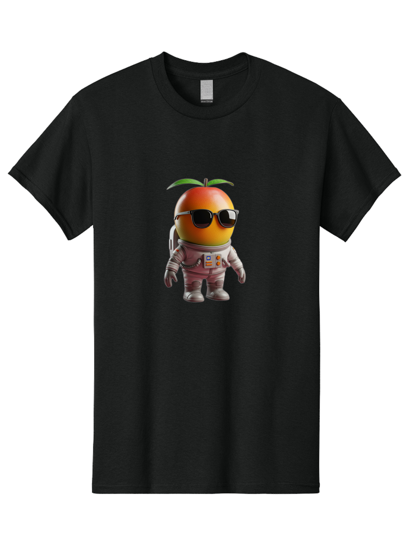 Astronaut-Peach Men'S Graphic Tee, 100% Cotton, Comfortable Casual Summer Wear, Machine Washable, Mango Astronaut, Space Suit, Trendy Shades, Cartoon Character, Orange Fruit, Astronaut Costume, Futuristic Design, Cool Glasses, Space Adventure, Bab653 10