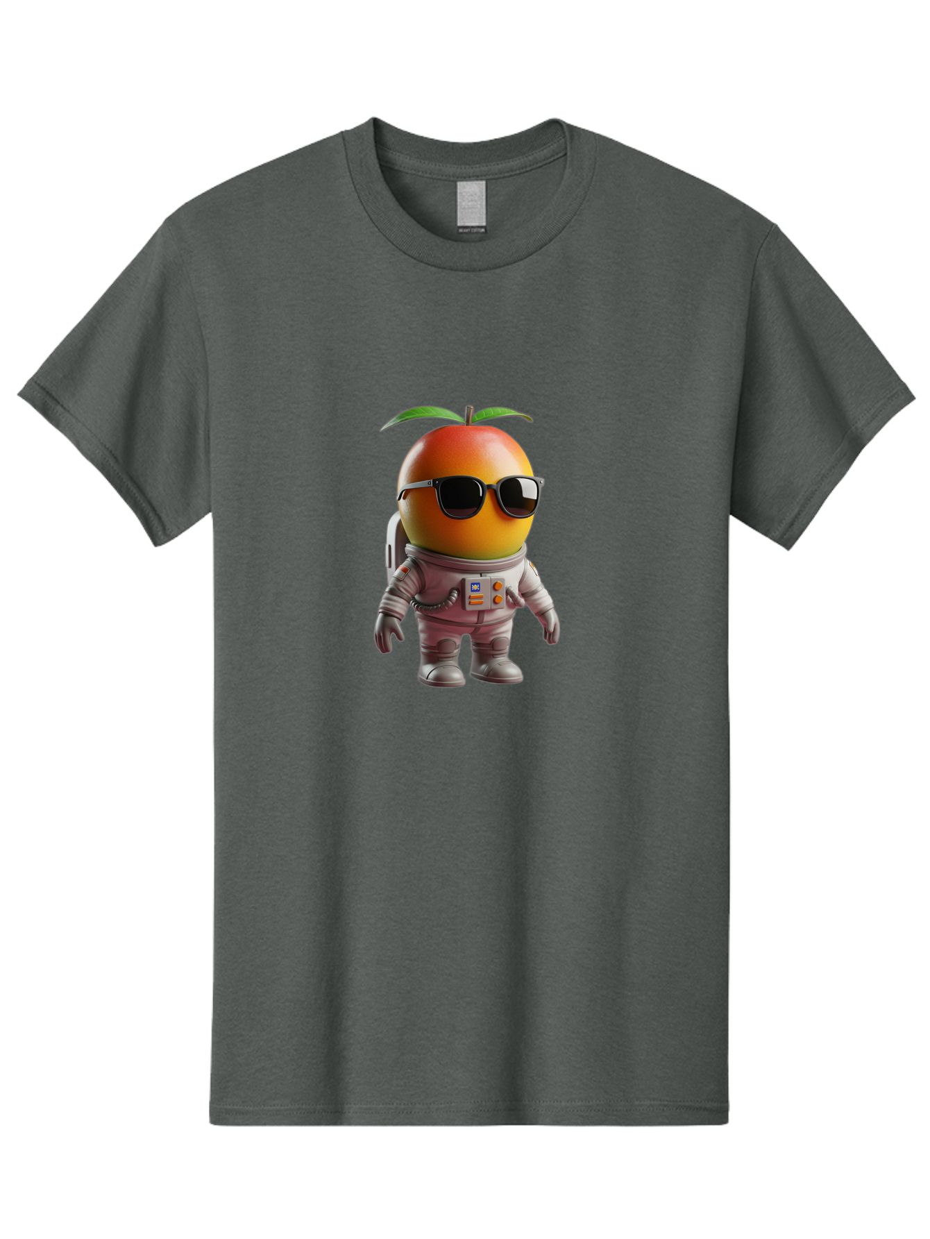 Astronaut-Peach Men'S Graphic Tee, 100% Cotton, Comfortable Casual Summer Wear, Machine Washable, Mango Astronaut, Space Suit, Trendy Shades, Cartoon Character, Orange Fruit, Astronaut Costume, Futuristic Design, Cool Glasses, Space Adventure, Bab653 14