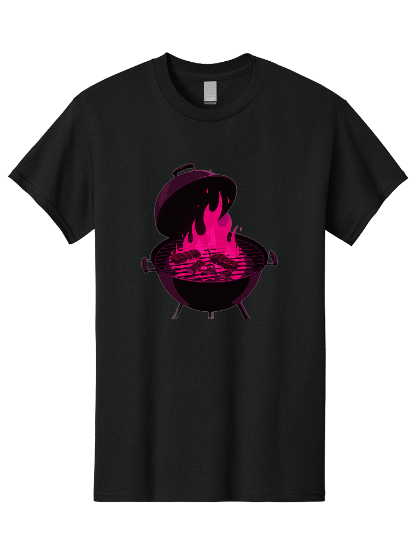 Barbecue-Grill-4 Men'S Graphic Tee, 100% Cotton, Comfortable Casual Summer Wear, Machine Washable, Barbecue Grill, Grilling Meat, Hot Flames, Cooking Outdoors, Summer Food, Grilling Burgers Bab658 9