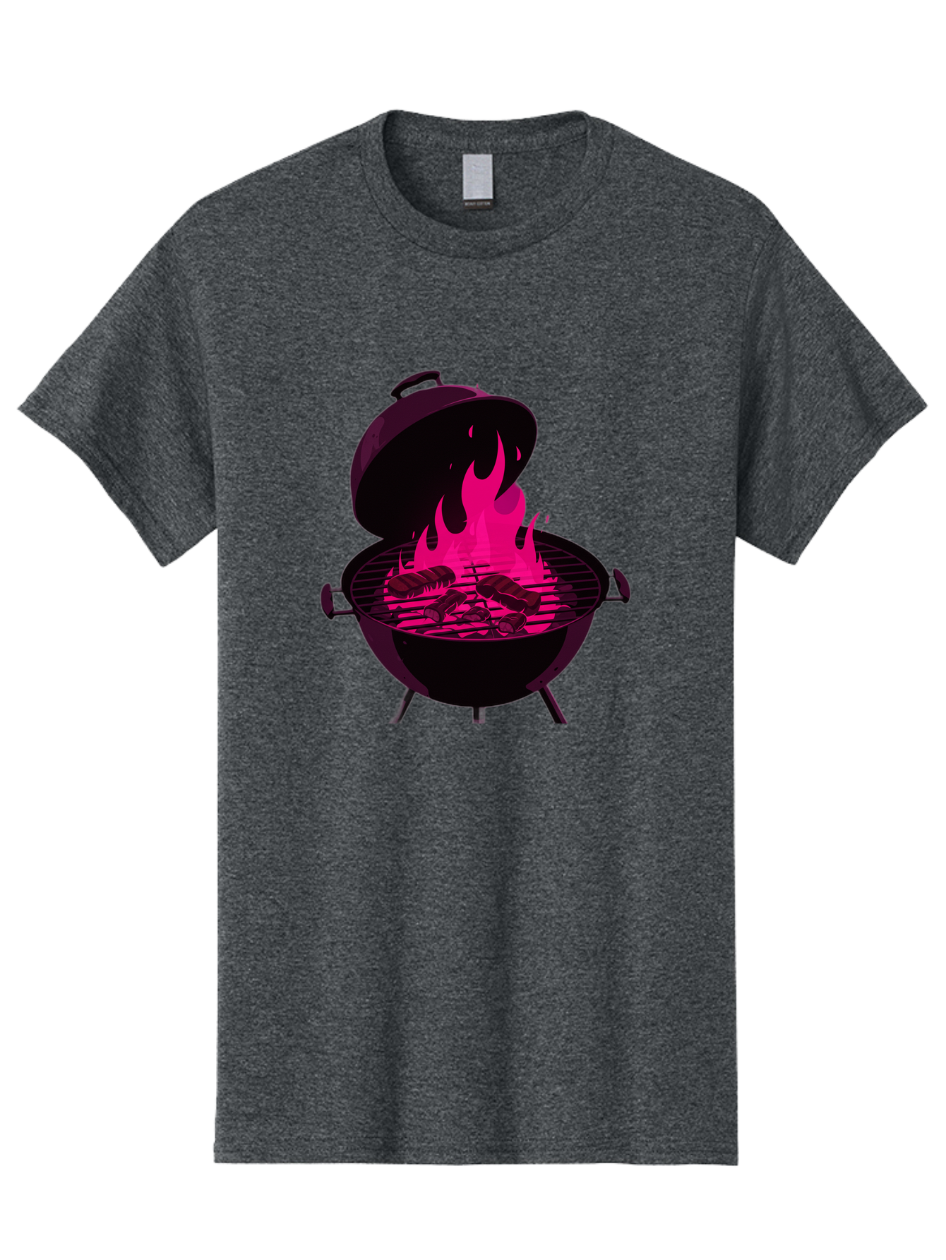 Barbecue-Grill-4 Men'S Graphic Tee, 100% Cotton, Comfortable Casual Summer Wear, Machine Washable, Barbecue Grill, Grilling Meat, Hot Flames, Cooking Outdoors, Summer Food, Grilling Burgers Bab658 8