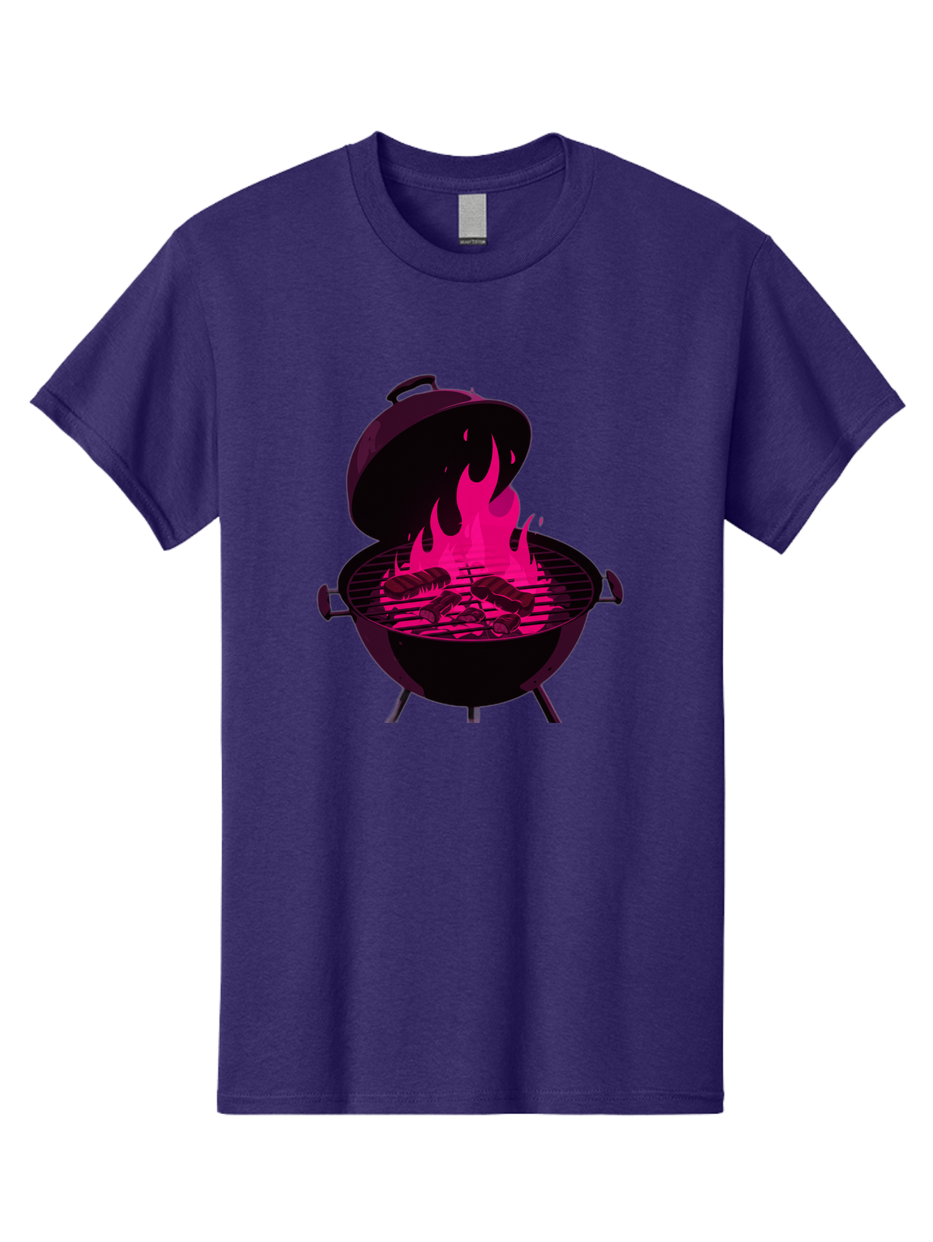 Barbecue-Grill-4 Men'S Graphic Tee, 100% Cotton, Comfortable Casual Summer Wear, Machine Washable, Barbecue Grill, Grilling Meat, Hot Flames, Cooking Outdoors, Summer Food, Grilling Burgers Bab658 13