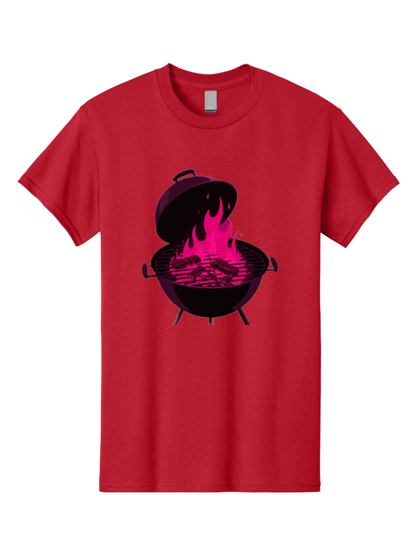 Barbecue-Grill-4 Men'S Graphic Tee, 100% Cotton, Comfortable Casual Summer Wear, Machine Washable, Barbecue Grill, Grilling Meat, Hot Flames, Cooking Outdoors, Summer Food, Grilling Burgers Bab658 11