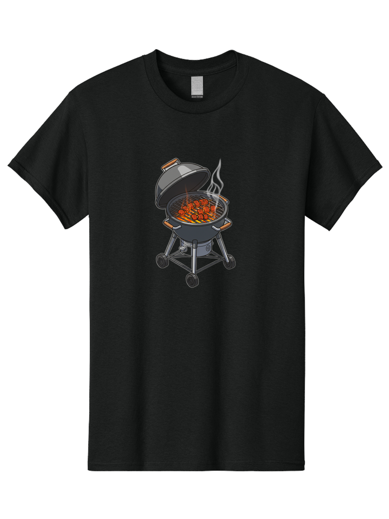 Barbecue-Grill-5 Men'S Graphic Tee, 100% Cotton, Comfortable Casual Summer Wear, Machine Washable, Barbecue Grill, Grilled Meats, Outdoor Cooking, Barbecue Ingredients, Charcoal Grill, Grilled Food, Summer Cooking, Barbecue Accessories, Bab659 11