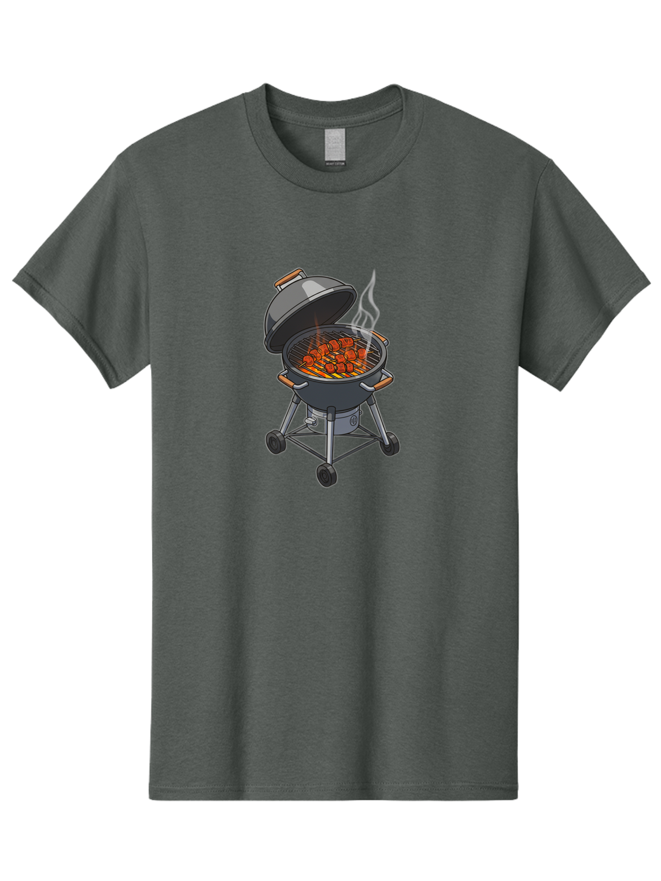 Barbecue-Grill-5 Men'S Graphic Tee, 100% Cotton, Comfortable Casual Summer Wear, Machine Washable, Barbecue Grill, Grilled Meats, Outdoor Cooking, Barbecue Ingredients, Charcoal Grill, Grilled Food, Summer Cooking, Barbecue Accessories, Bab659 13