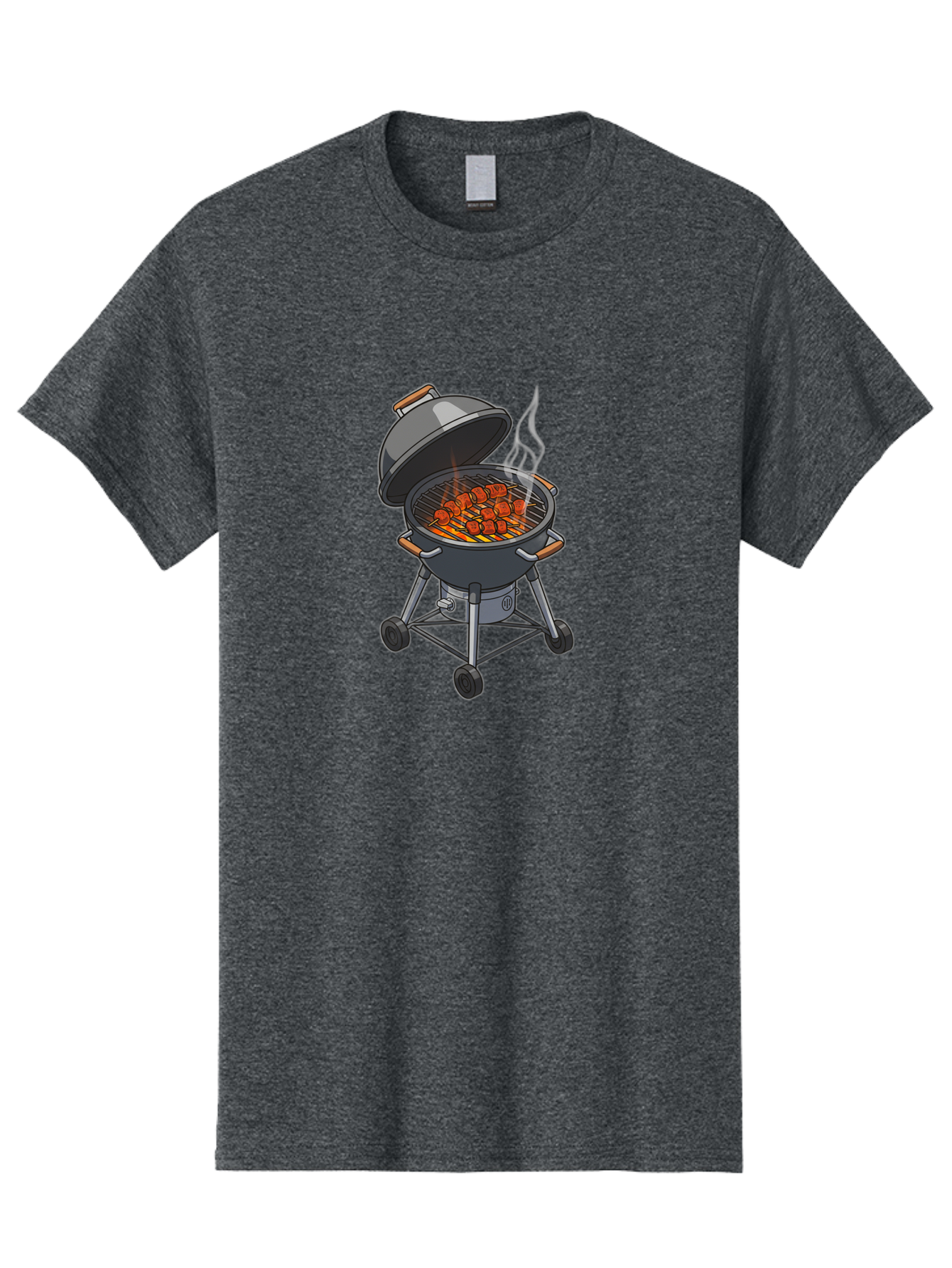 Barbecue-Grill-5 Men'S Graphic Tee, 100% Cotton, Comfortable Casual Summer Wear, Machine Washable, Barbecue Grill, Grilled Meats, Outdoor Cooking, Barbecue Ingredients, Charcoal Grill, Grilled Food, Summer Cooking, Barbecue Accessories, Bab659 5