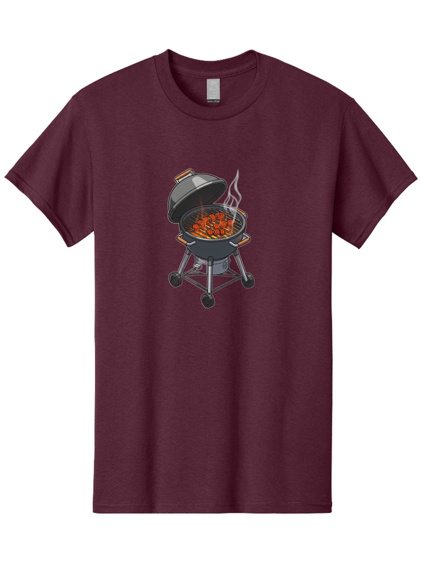 Barbecue-Grill-5 Men'S Graphic Tee, 100% Cotton, Comfortable Casual Summer Wear, Machine Washable, Barbecue Grill, Grilled Meats, Outdoor Cooking, Barbecue Ingredients, Charcoal Grill, Grilled Food, Summer Cooking, Barbecue Accessories, Bab659 8