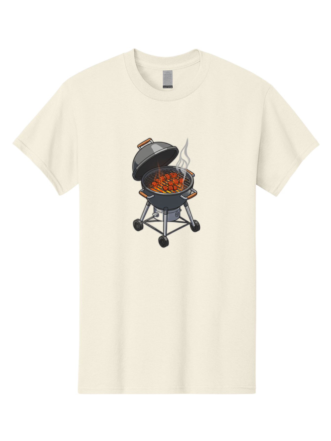 Barbecue-Grill-5 Men'S Graphic Tee, 100% Cotton, Comfortable Casual Summer Wear, Machine Washable, Barbecue Grill, Grilled Meats, Outdoor Cooking, Barbecue Ingredients, Charcoal Grill, Grilled Food, Summer Cooking, Barbecue Accessories, Bab659 12