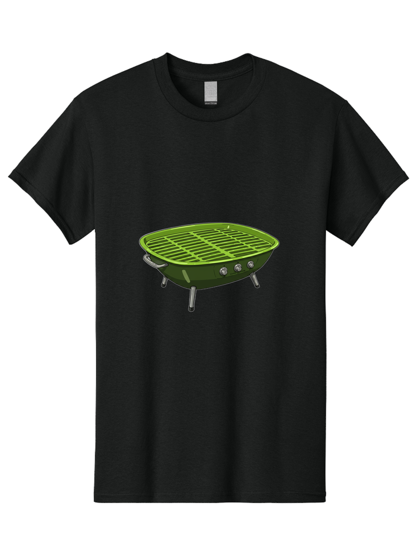 Barbecue-Grill-6 Men'S Graphic Tee, 100% Cotton, Comfortable Casual Summer Wear, Machine Washable, Portable Grill, Barbecue Cooking, Outdoor Cooking, Gas Grill, Silver Legs, Control Knobs, Grill Grate, Outdoor Entertaining Bab660 4