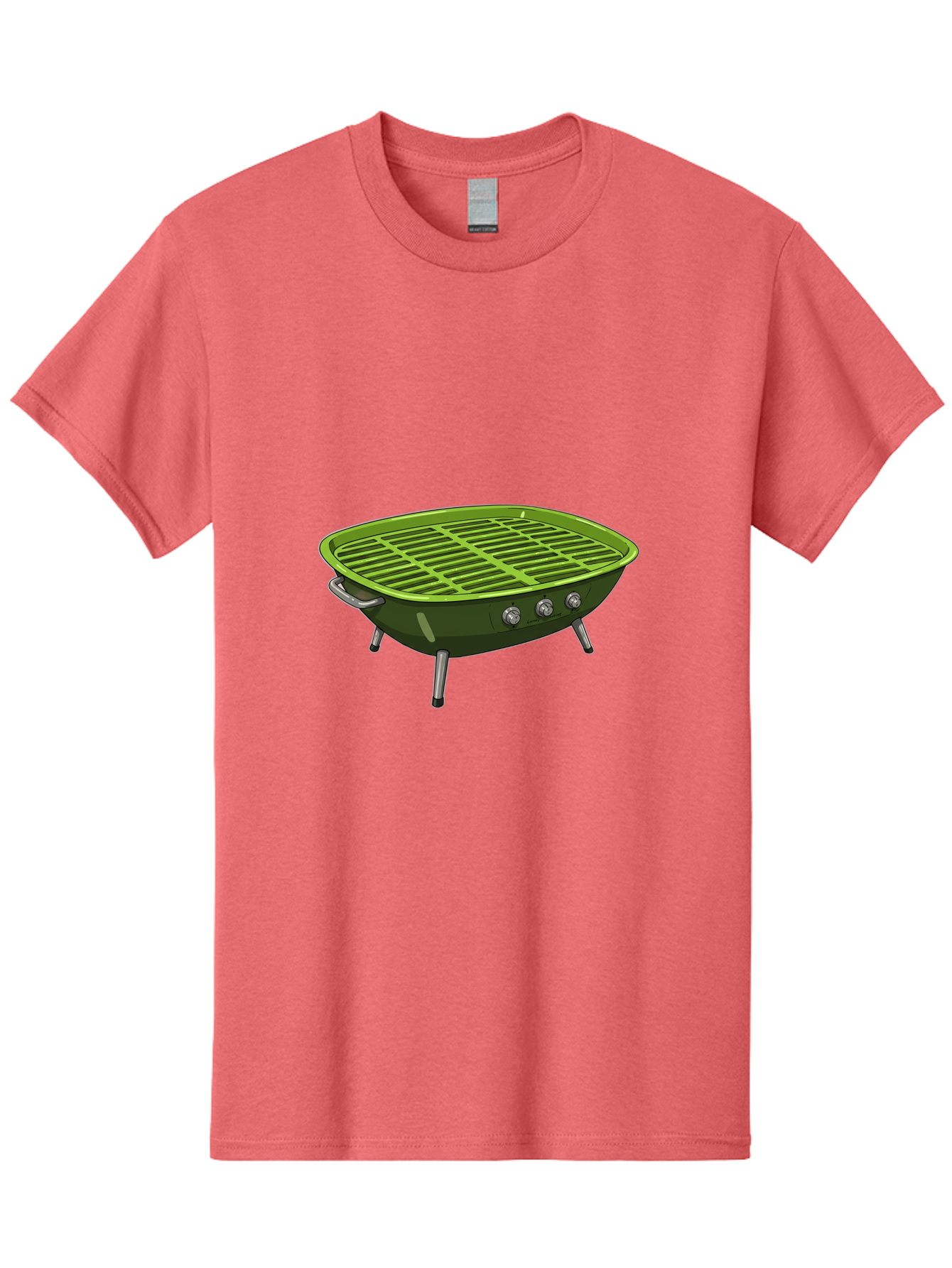 Barbecue-Grill-6 Men'S Graphic Tee, 100% Cotton, Comfortable Casual Summer Wear, Machine Washable, Portable Grill, Barbecue Cooking, Outdoor Cooking, Gas Grill, Silver Legs, Control Knobs, Grill Grate, Outdoor Entertaining Bab660 3