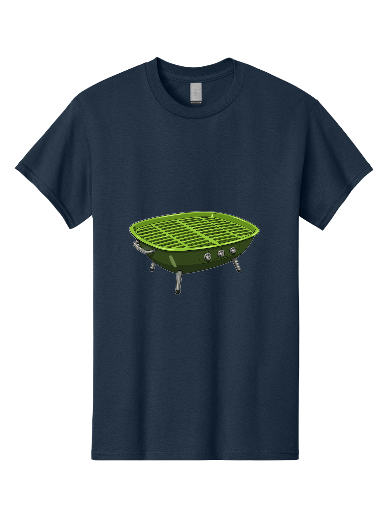 Barbecue-Grill-6 Men'S Graphic Tee, 100% Cotton, Comfortable Casual Summer Wear, Machine Washable, Portable Grill, Barbecue Cooking, Outdoor Cooking, Gas Grill, Silver Legs, Control Knobs, Grill Grate, Outdoor Entertaining Bab660 14