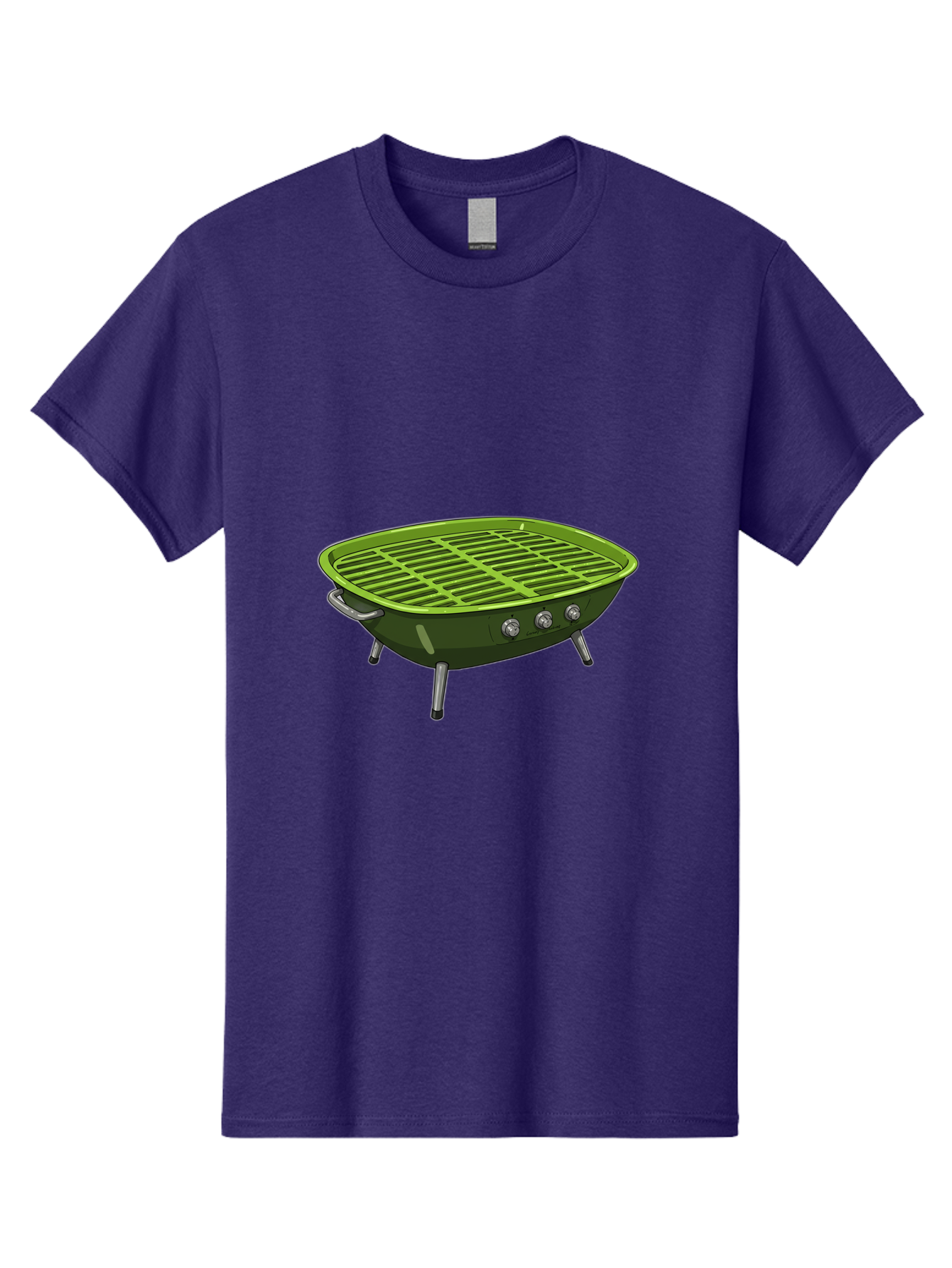 Barbecue-Grill-6 Men'S Graphic Tee, 100% Cotton, Comfortable Casual Summer Wear, Machine Washable, Portable Grill, Barbecue Cooking, Outdoor Cooking, Gas Grill, Silver Legs, Control Knobs, Grill Grate, Outdoor Entertaining Bab660 10