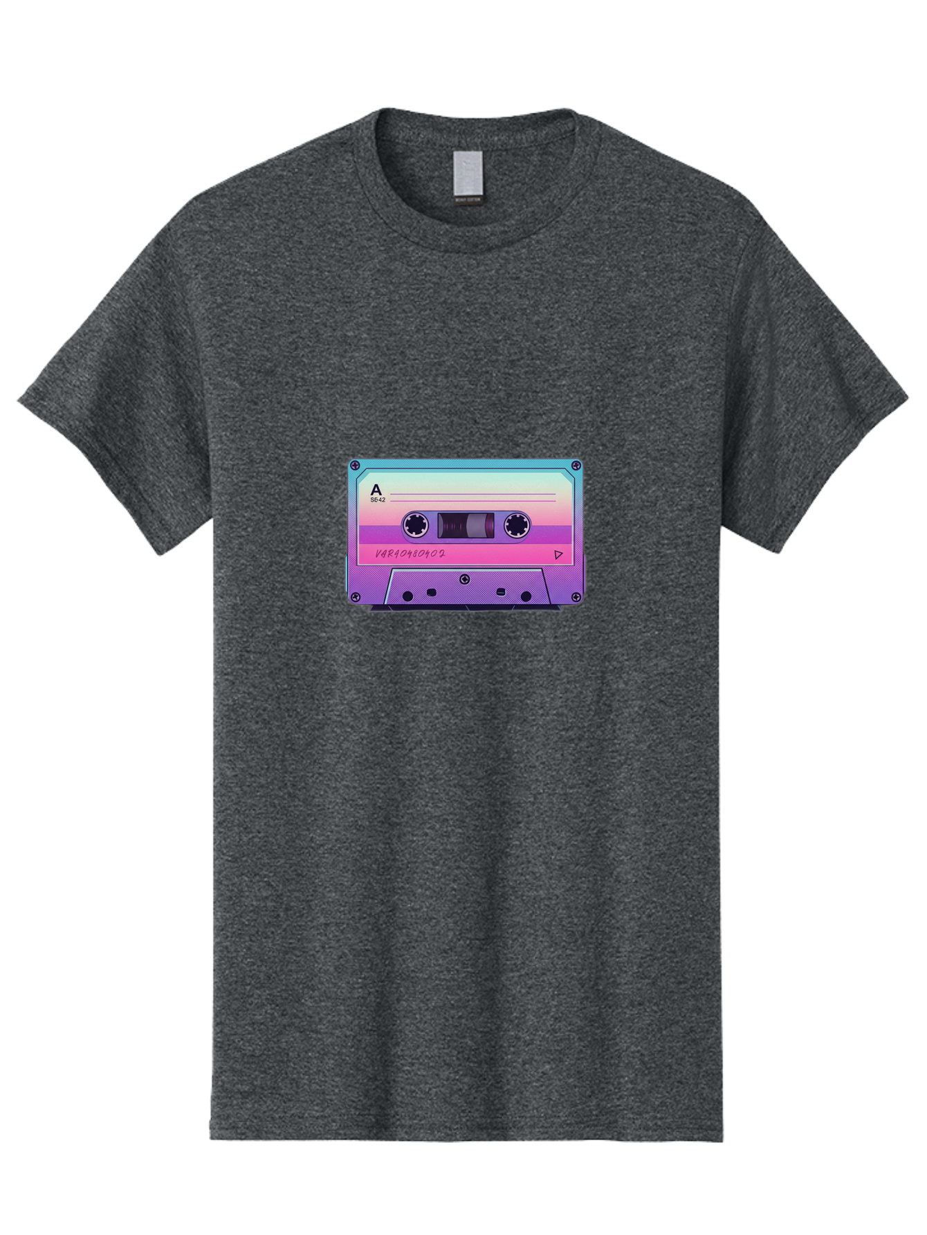Cassette-Tape Men'S Graphic Tee, 100% Cotton, Comfortable Casual Summer Wear, Machine Washable, Retro Cassette Tape, Vintage Music Format, Nostalgic Tech, 80S And 90S Music, Pastel Colors, Various Artists Mix Tape, Music Lover'S Icon Bab720 8