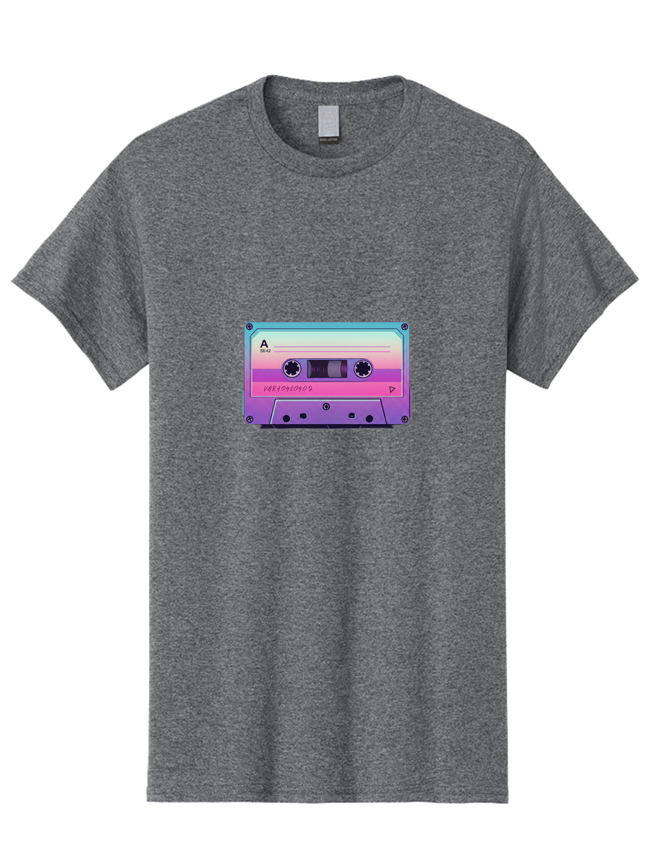 Cassette-Tape Men'S Graphic Tee, 100% Cotton, Comfortable Casual Summer Wear, Machine Washable, Retro Cassette Tape, Vintage Music Format, Nostalgic Tech, 80S And 90S Music, Pastel Colors, Various Artists Mix Tape, Music Lover'S Icon Bab720 5
