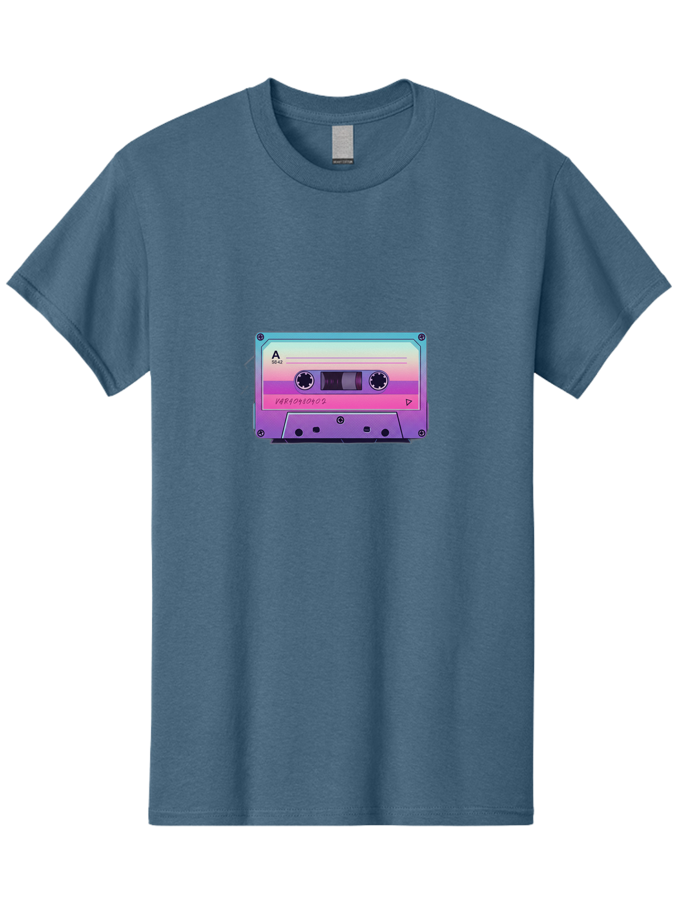 Cassette-Tape Men'S Graphic Tee, 100% Cotton, Comfortable Casual Summer Wear, Machine Washable, Retro Cassette Tape, Vintage Music Format, Nostalgic Tech, 80S And 90S Music, Pastel Colors, Various Artists Mix Tape, Music Lover'S Icon Bab720 13