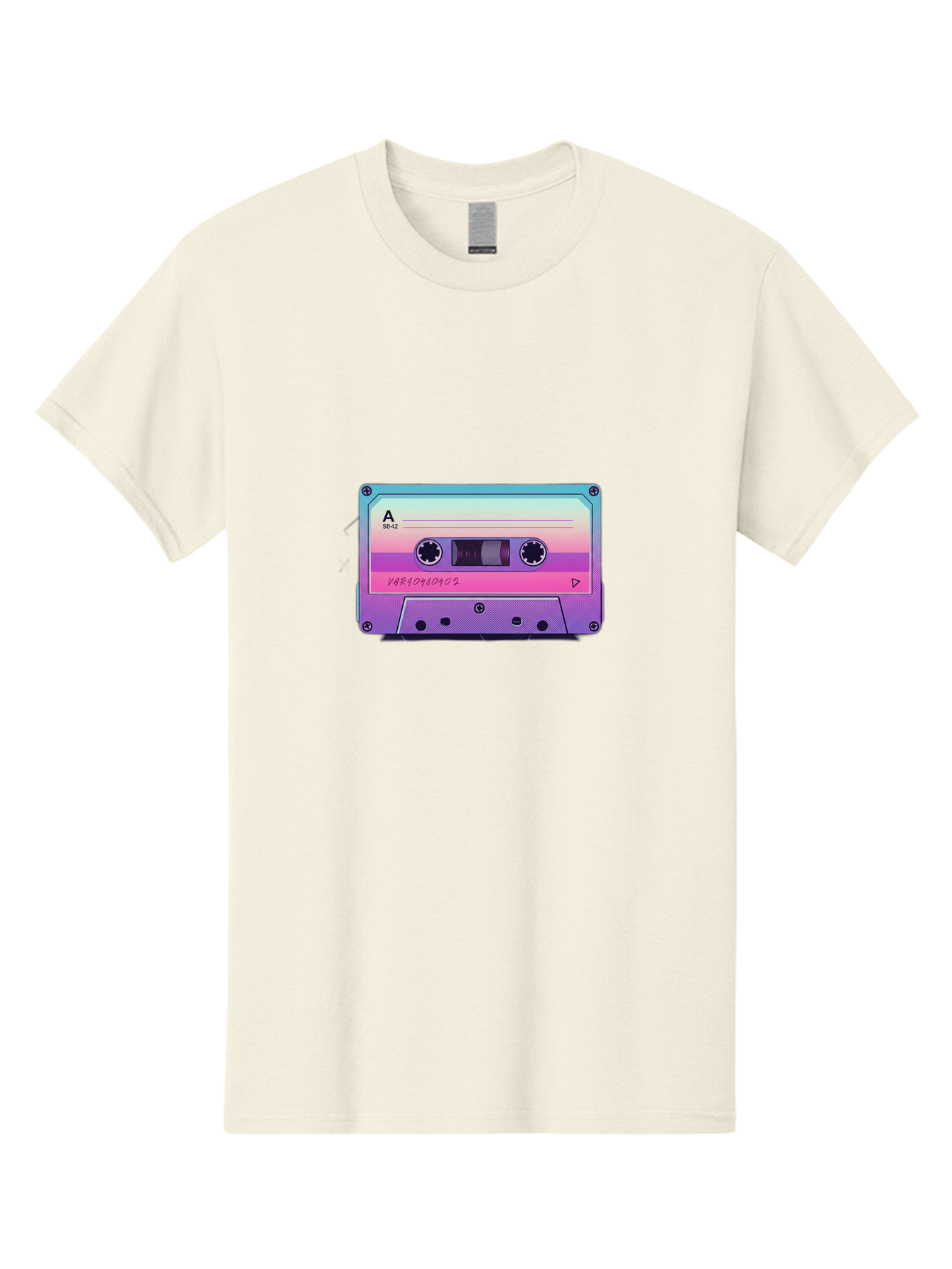 Cassette-Tape Men'S Graphic Tee, 100% Cotton, Comfortable Casual Summer Wear, Machine Washable, Retro Cassette Tape, Vintage Music Format, Nostalgic Tech, 80S And 90S Music, Pastel Colors, Various Artists Mix Tape, Music Lover'S Icon Bab720 9