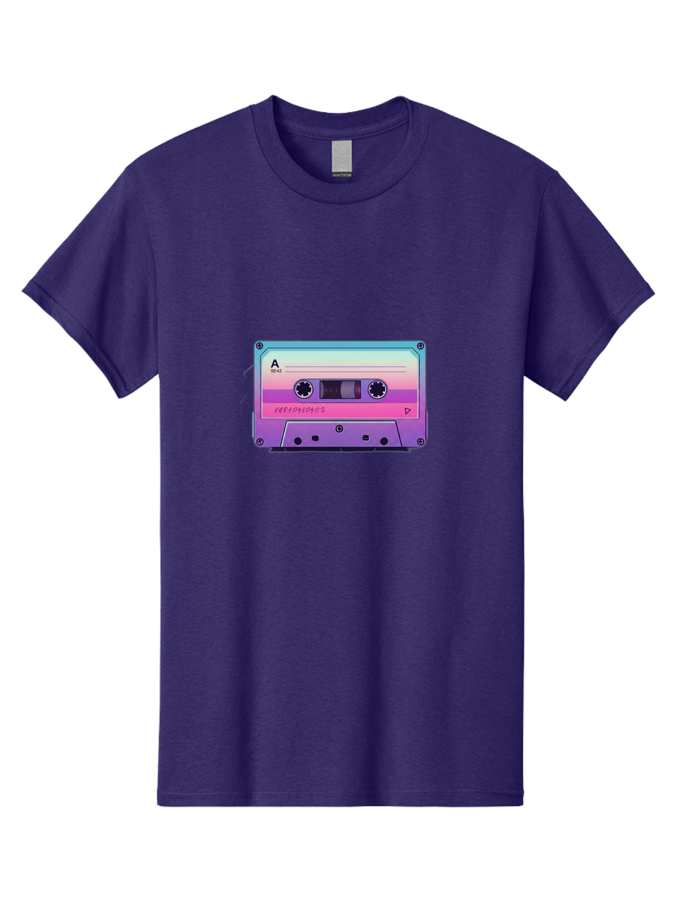 Cassette-Tape Men'S Graphic Tee, 100% Cotton, Comfortable Casual Summer Wear, Machine Washable, Retro Cassette Tape, Vintage Music Format, Nostalgic Tech, 80S And 90S Music, Pastel Colors, Various Artists Mix Tape, Music Lover'S Icon Bab720 11