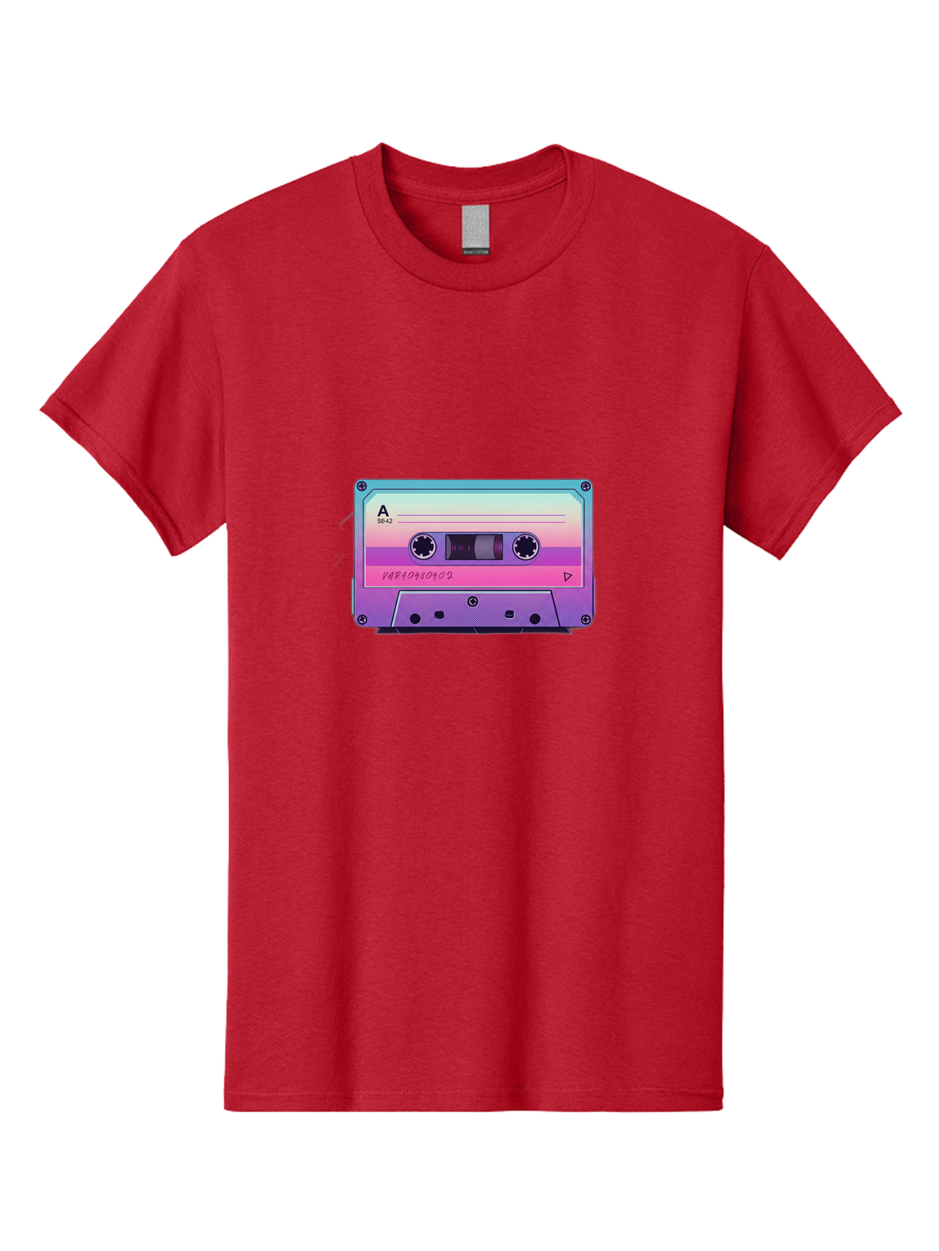 Cassette-Tape Men'S Graphic Tee, 100% Cotton, Comfortable Casual Summer Wear, Machine Washable, Retro Cassette Tape, Vintage Music Format, Nostalgic Tech, 80S And 90S Music, Pastel Colors, Various Artists Mix Tape, Music Lover'S Icon Bab720 14