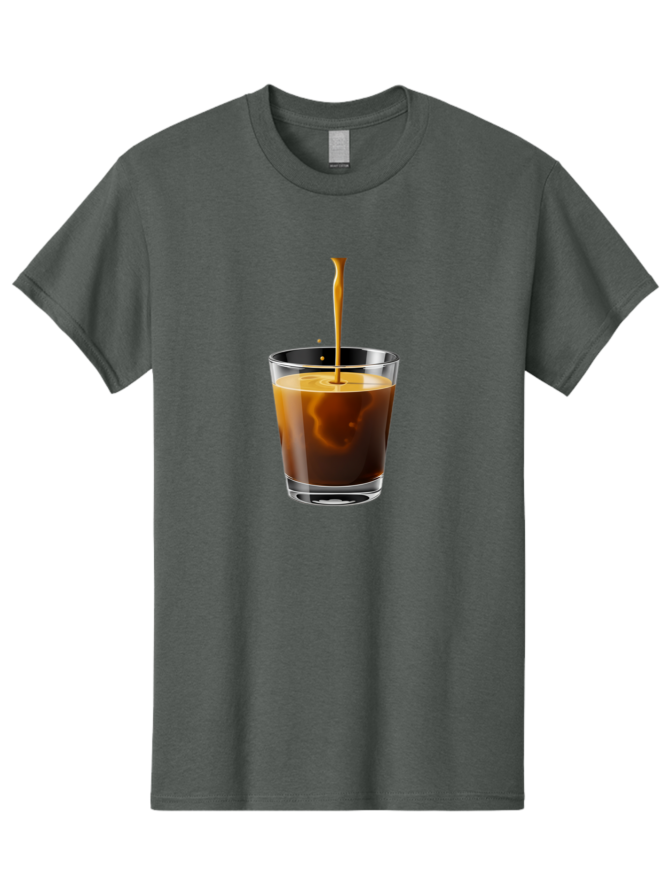 Coffee-1 Men'S Graphic Tee, 100% Cotton, Comfortable Casual Summer Wear, Machine Washable, Coffee Pouring Into A Glass, Espresso Shot, Coffee Culture, Morning Coffee, Coffee Drink, Rich Aroma, Coffee Lover, Daily Grind Bab767 6