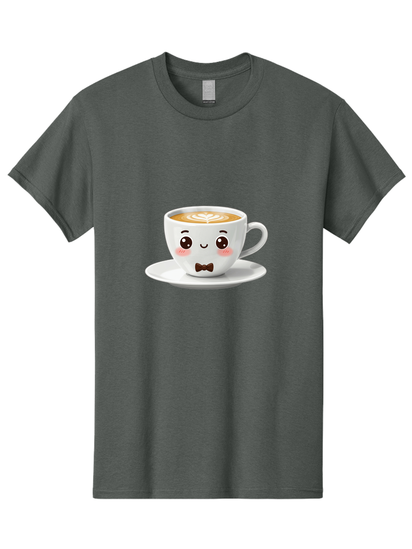 Cup-Of-Coffee-2 Men'S Graphic Tee, 100% Cotton, Comfortable Casual Summer Wear, Machine Washable, Cute Coffee Cup, Cartoon Character, Latte Art, Coffee Lover, Morning Pick-Me-Up, Adorable Design, Coffee Culture, Espresso, Bab834 1