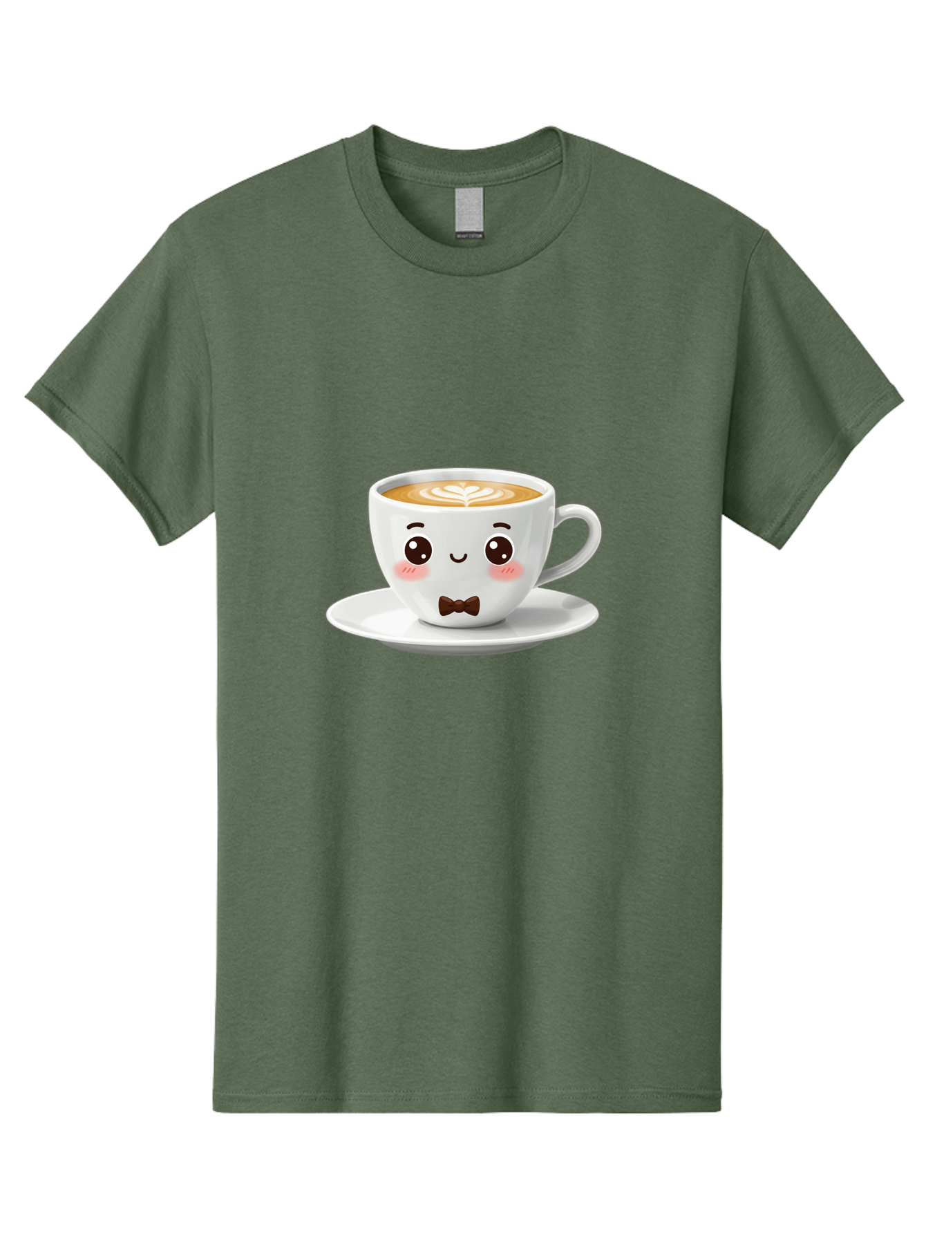 Cup-Of-Coffee-2 Men'S Graphic Tee, 100% Cotton, Comfortable Casual Summer Wear, Machine Washable, Cute Coffee Cup, Cartoon Character, Latte Art, Coffee Lover, Morning Pick-Me-Up, Adorable Design, Coffee Culture, Espresso, Bab834 2
