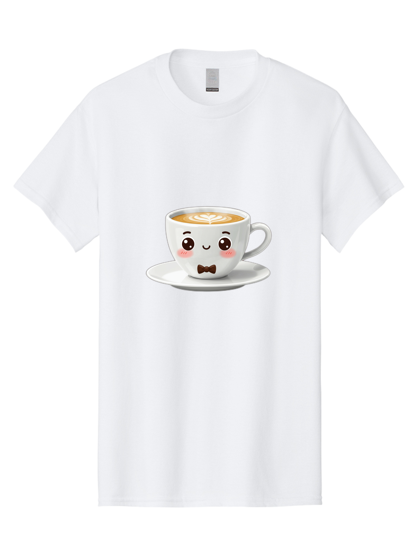 Cup-Of-Coffee-2 Men'S Graphic Tee, 100% Cotton, Comfortable Casual Summer Wear, Machine Washable, Cute Coffee Cup, Cartoon Character, Latte Art, Coffee Lover, Morning Pick-Me-Up, Adorable Design, Coffee Culture, Espresso, Bab834 7