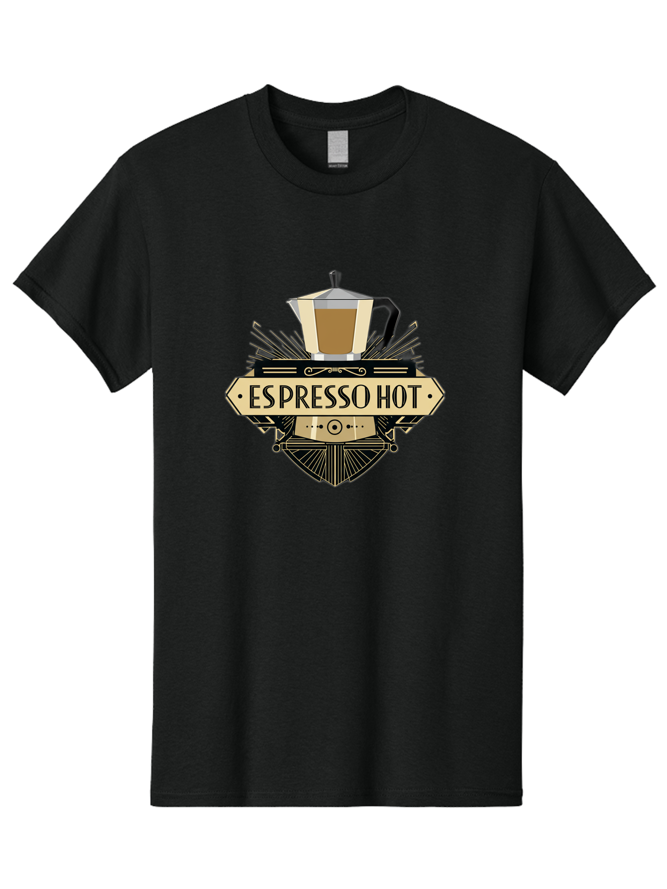 Espresso-Hot Men'S Graphic Tee, 100% Cotton, Comfortable Casual Summer Wear, Machine Washable, Coffee Shop Logo, Espresso Machine, Hot Coffee, Coffee Culture, Cafe Branding, Coffee Art, Coffee Design, Espresso Love, Coffee Signs, Bab889 9