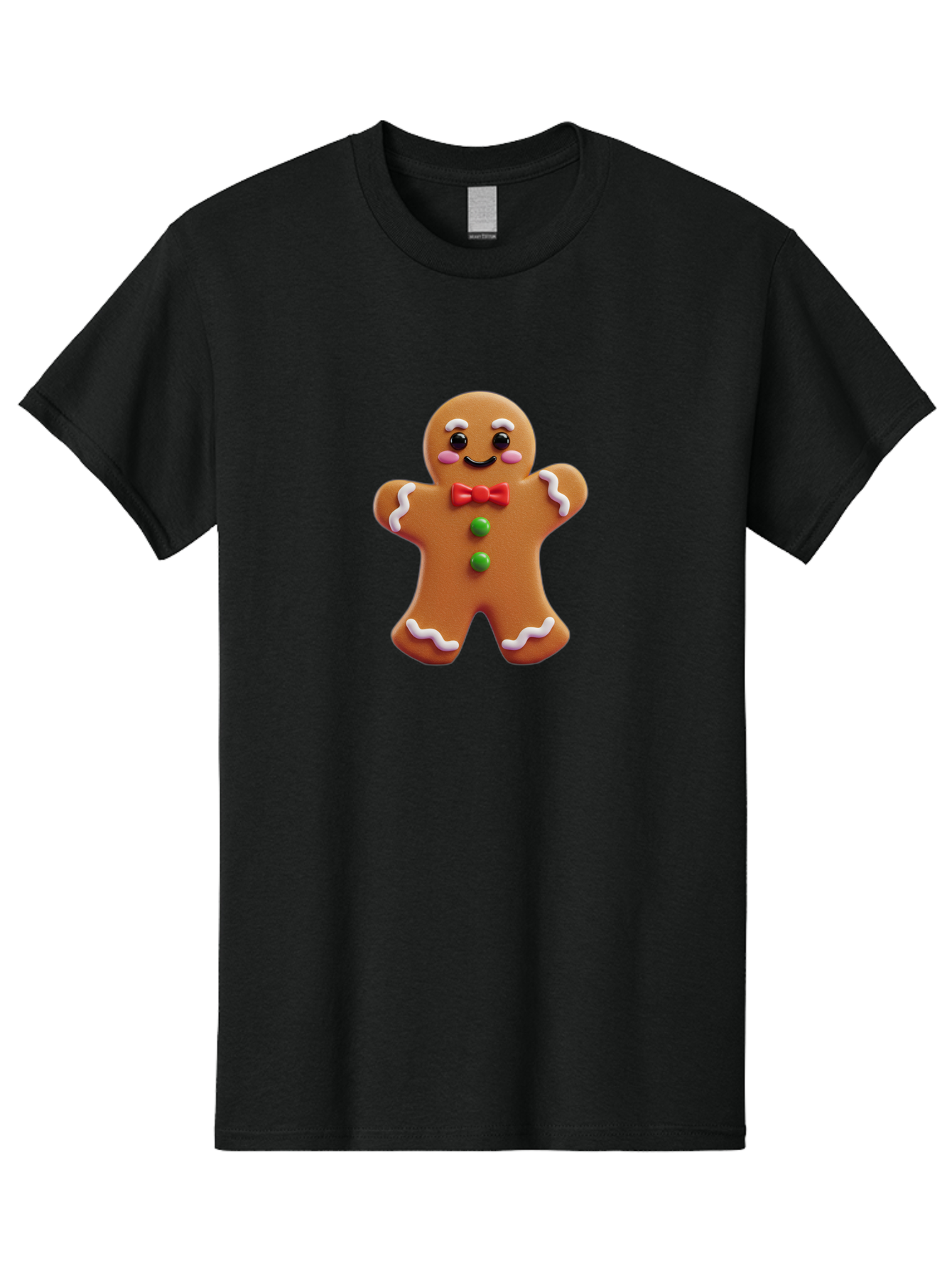 Gingerbread-Man-6 Men'S Graphic Tee, 100% Cotton, Comfortable Casual Summer Wear, Machine Washable, Gingerbread Man, Christmas Cookie, Holiday Treat, Sweet Decoration, Festive Dessert, Bakery Delight, Adorable Character Bab954 14