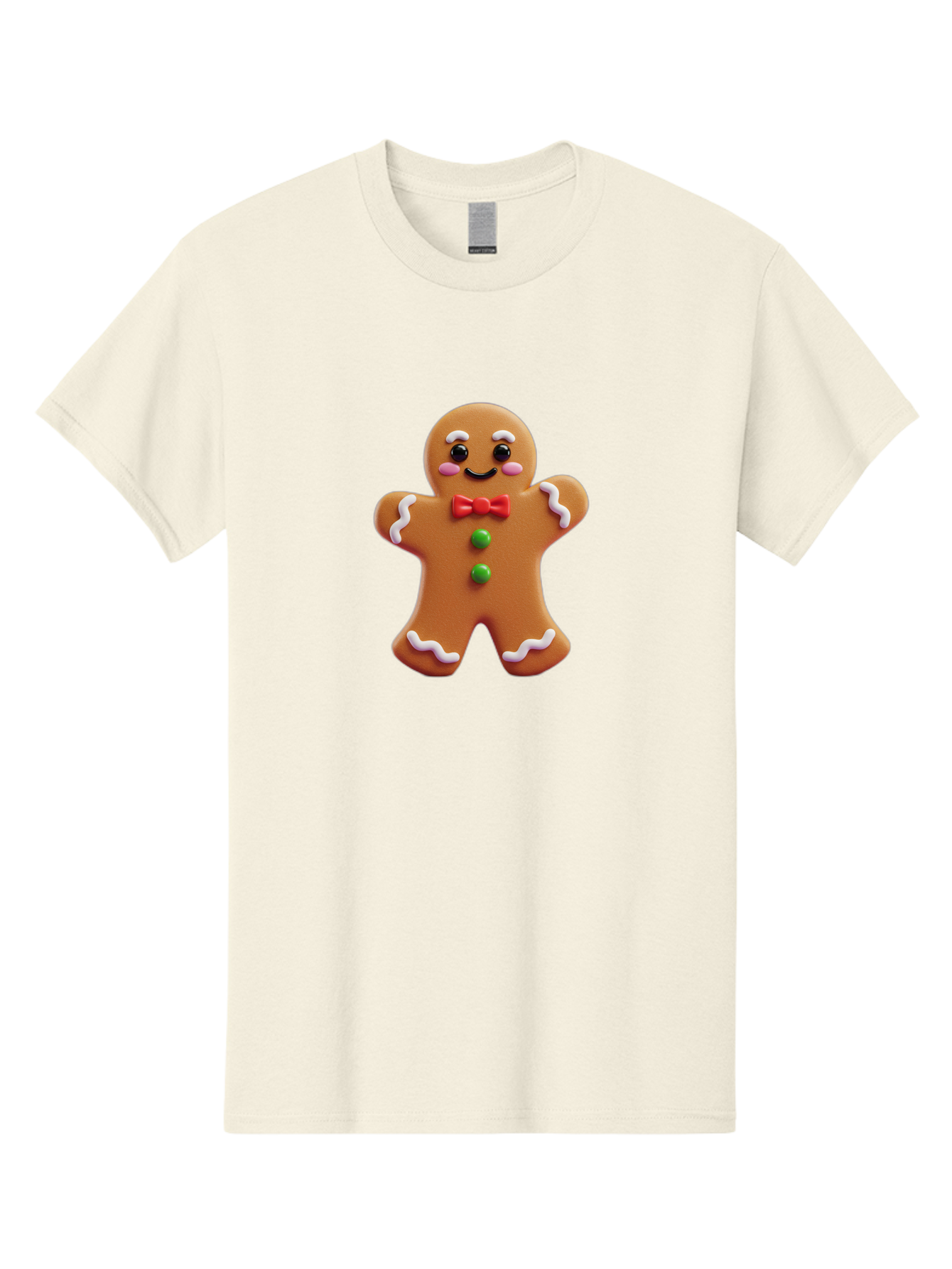 Gingerbread-Man-6 Men'S Graphic Tee, 100% Cotton, Comfortable Casual Summer Wear, Machine Washable, Gingerbread Man, Christmas Cookie, Holiday Treat, Sweet Decoration, Festive Dessert, Bakery Delight, Adorable Character Bab954 8