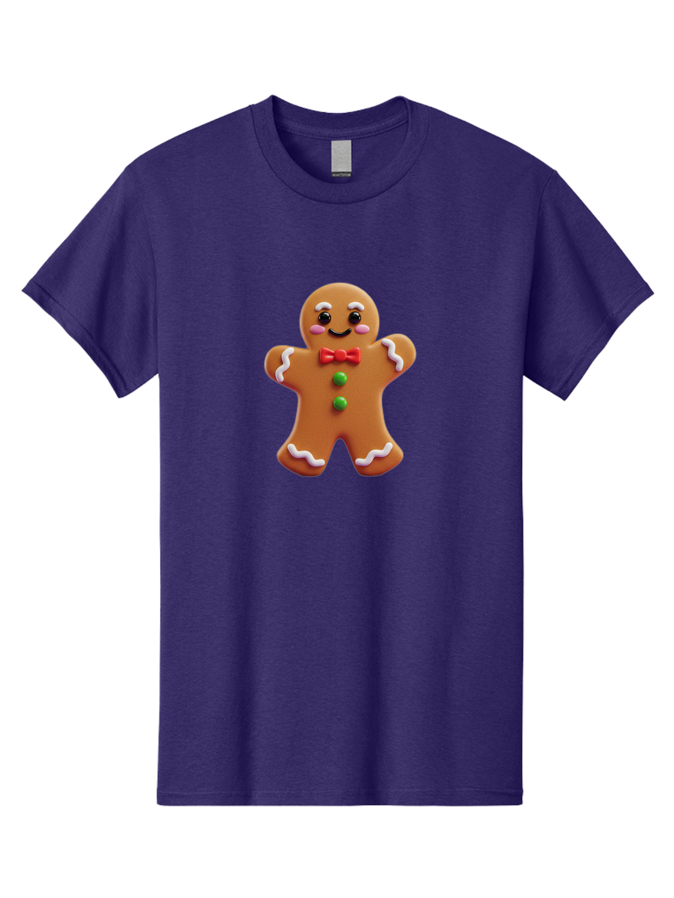 Gingerbread-Man-6 Men'S Graphic Tee, 100% Cotton, Comfortable Casual Summer Wear, Machine Washable, Gingerbread Man, Christmas Cookie, Holiday Treat, Sweet Decoration, Festive Dessert, Bakery Delight, Adorable Character Bab954 9