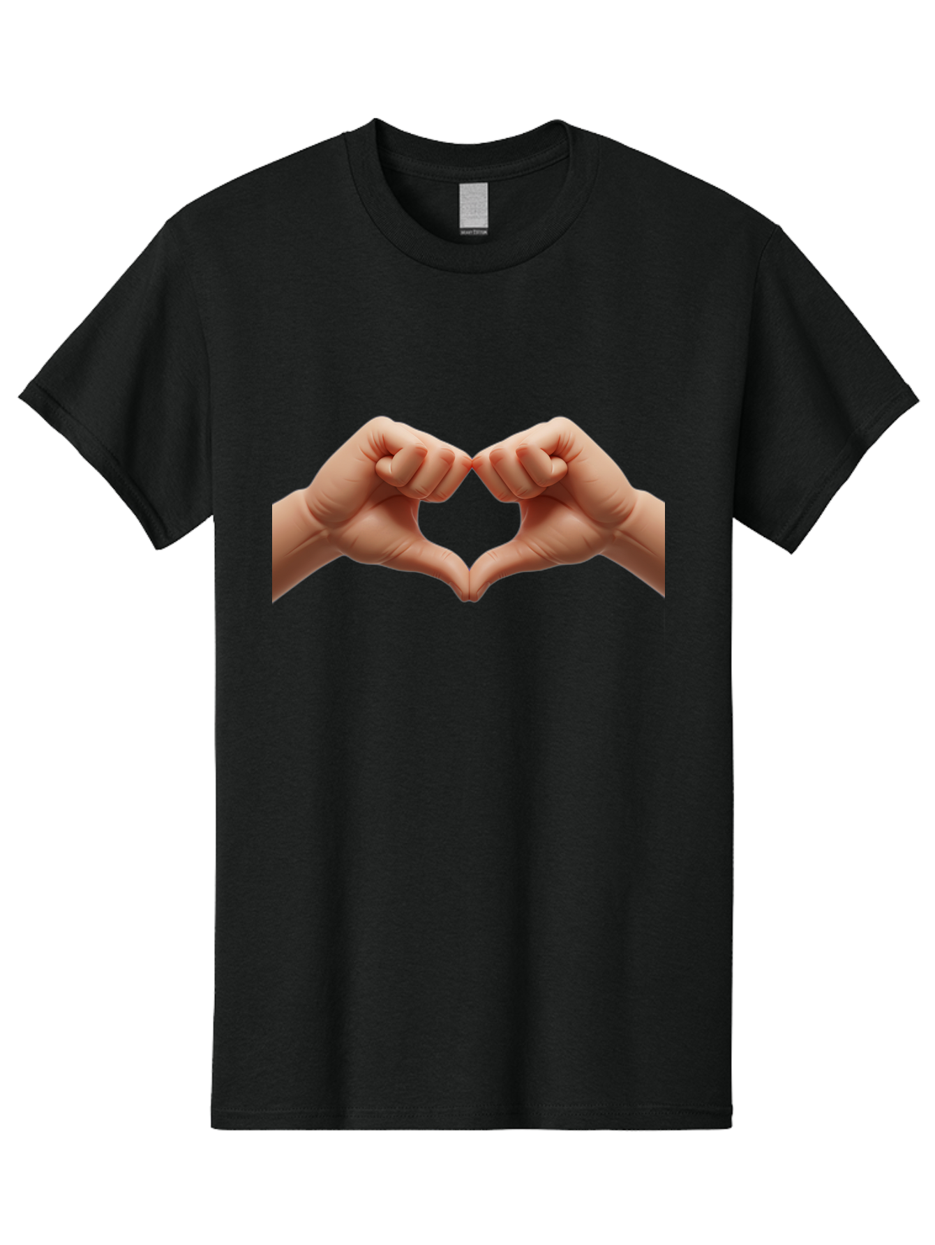Hands-Forming-Heart-3 Men'S Graphic Tee, 100% Cotton, Comfortable Casual Summer Wear, Machine Washable, Hands Forming Heart Shape, Heart Gesture, Love Symbol, Hand Sign, Affectionate Gesture, Heart Hands, Love Sign Bac024 13