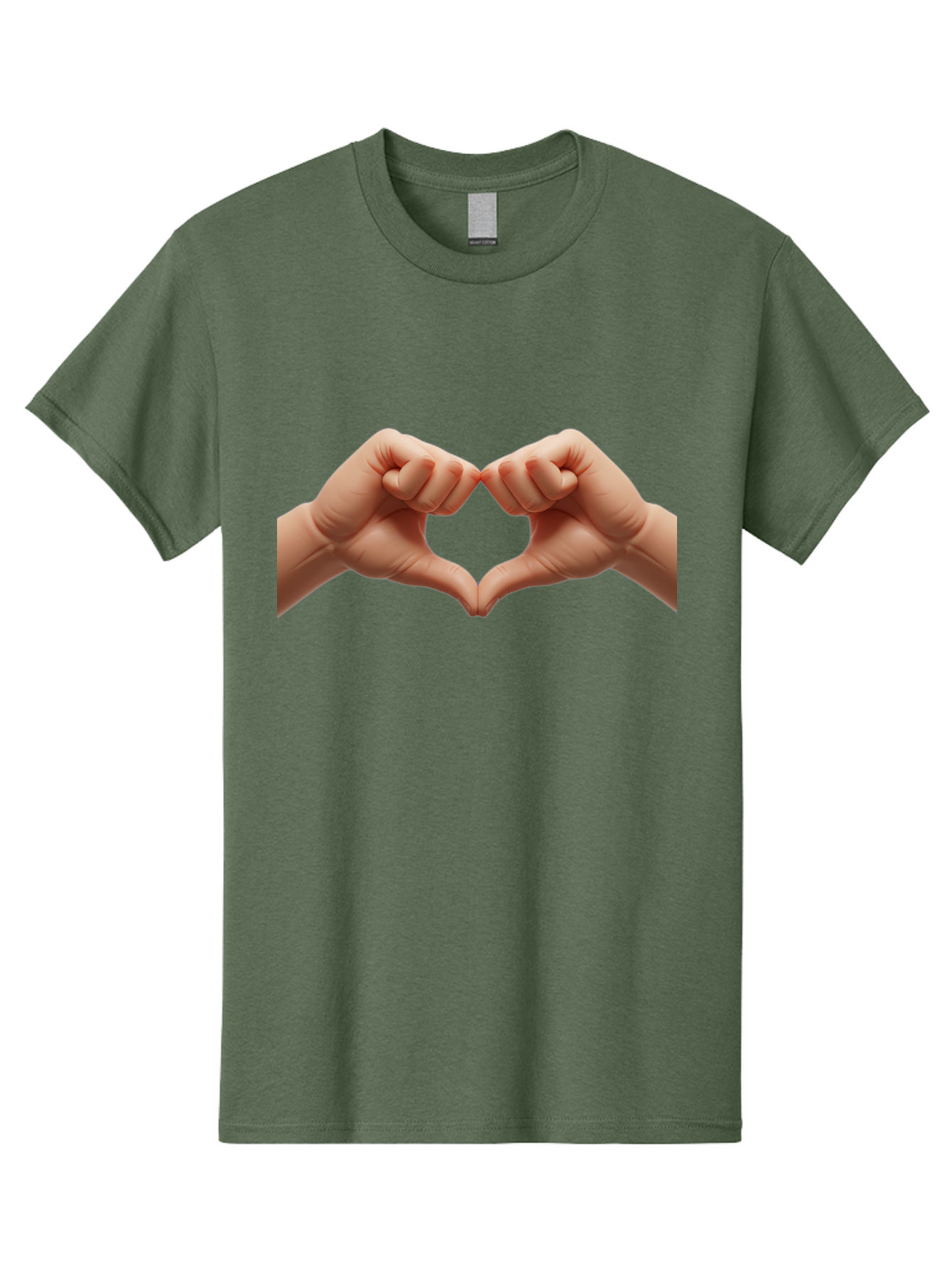 Hands-Forming-Heart-3 Men'S Graphic Tee, 100% Cotton, Comfortable Casual Summer Wear, Machine Washable, Hands Forming Heart Shape, Heart Gesture, Love Symbol, Hand Sign, Affectionate Gesture, Heart Hands, Love Sign Bac024 8