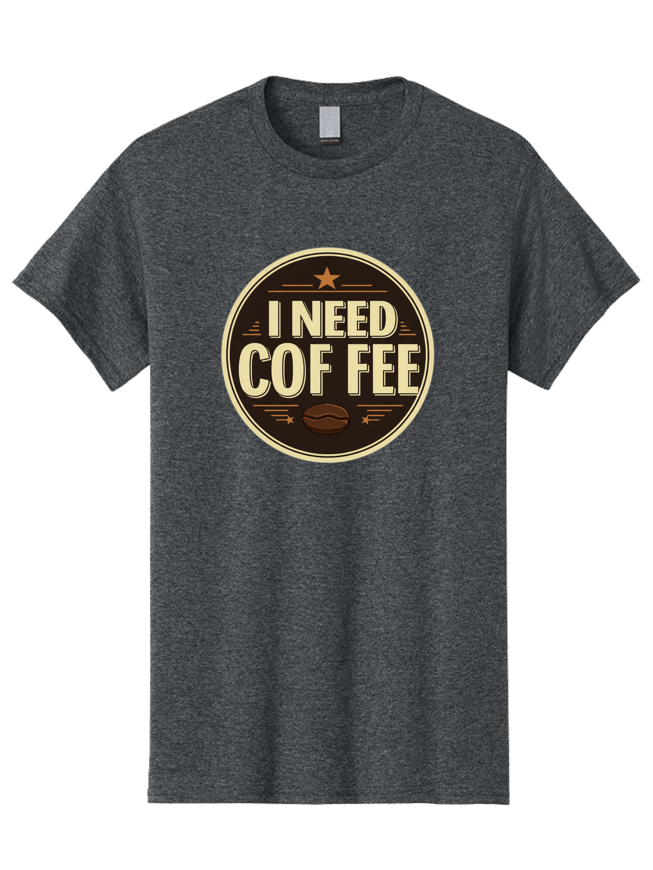 I-Need-Coffee-1 Men'S Graphic Tee, 100% Cotton, Comfortable Casual Summer Wear, Machine Washable, Coffee Lover, Coffee Break, Coffee Addiction, Coffee Quote, Coffee Humor, Coffee Needed, Coffee Craving Bac058 5
