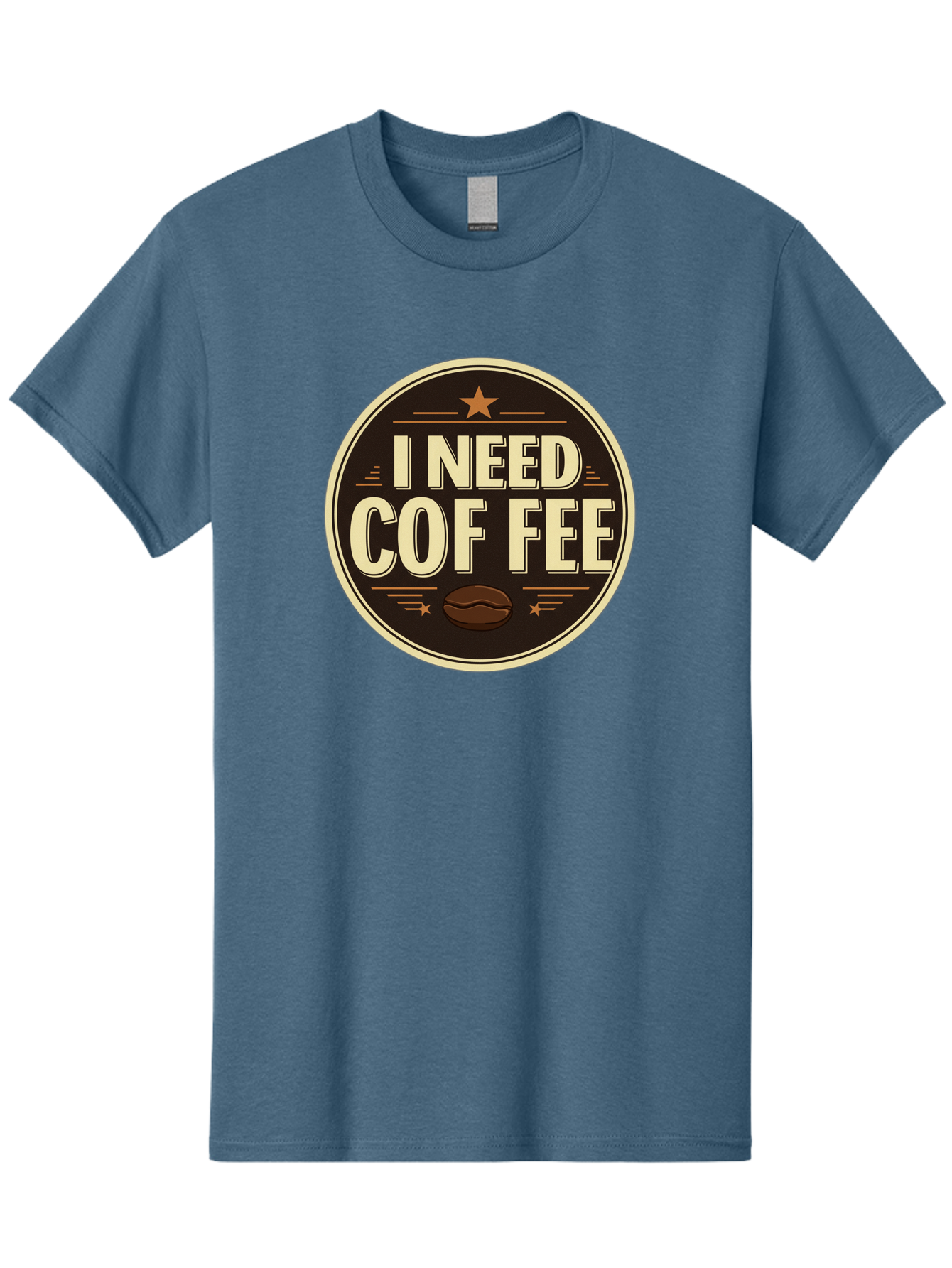 I-Need-Coffee-1 Men'S Graphic Tee, 100% Cotton, Comfortable Casual Summer Wear, Machine Washable, Coffee Lover, Coffee Break, Coffee Addiction, Coffee Quote, Coffee Humor, Coffee Needed, Coffee Craving Bac058 2