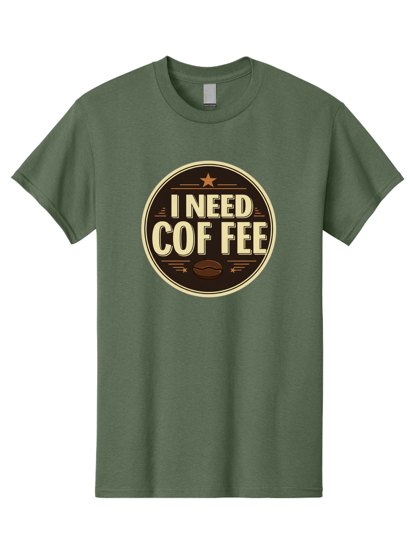 I-Need-Coffee-1 Men'S Graphic Tee, 100% Cotton, Comfortable Casual Summer Wear, Machine Washable, Coffee Lover, Coffee Break, Coffee Addiction, Coffee Quote, Coffee Humor, Coffee Needed, Coffee Craving Bac058 1