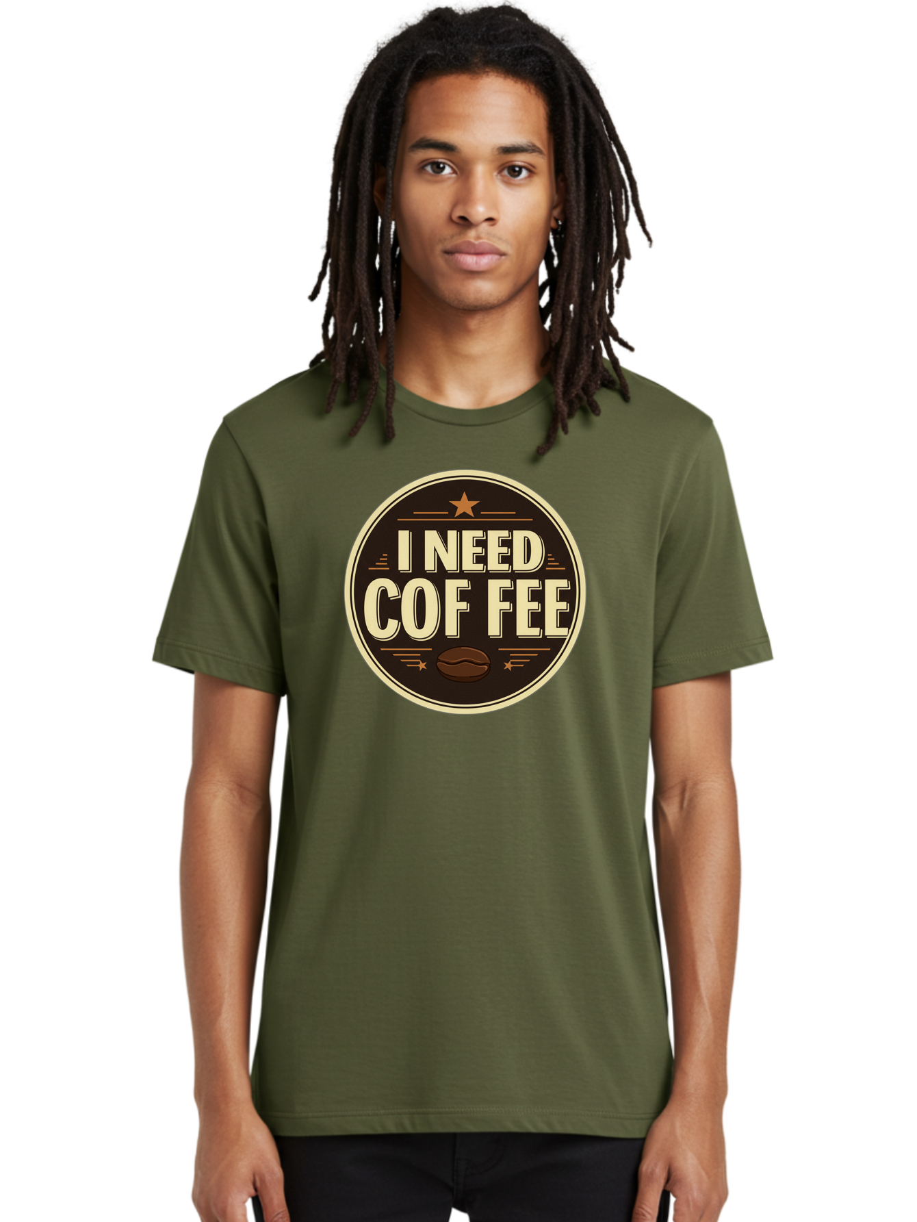 I-Need-Coffee-1 Men'S Graphic Tee, 100% Cotton, Comfortable Casual Summer Wear, Machine Washable, Coffee Lover, Coffee Break, Coffee Addiction, Coffee Quote, Coffee Humor, Coffee Needed, Coffee Craving Bac058 16