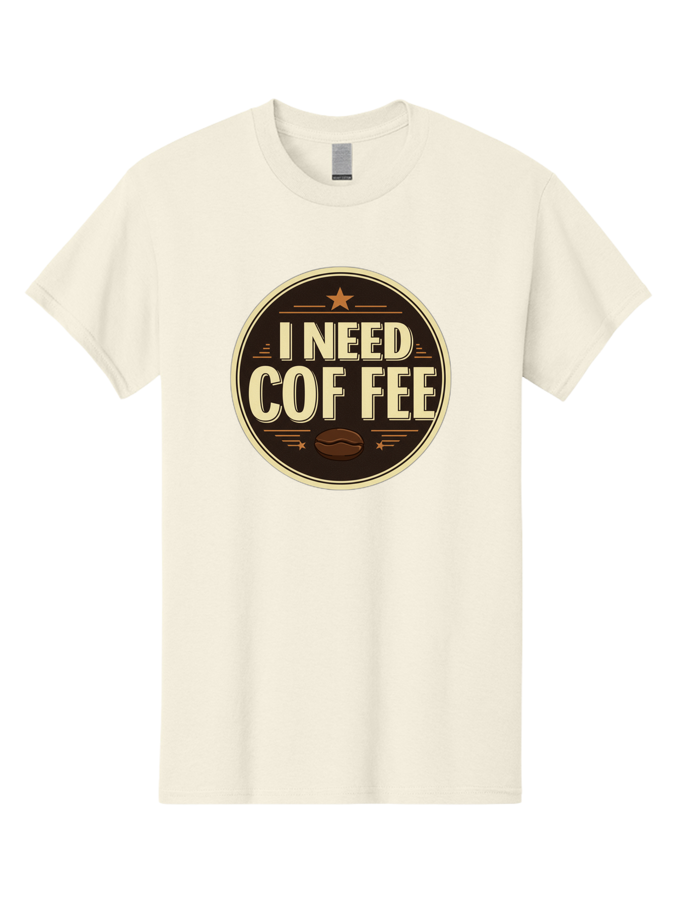 I-Need-Coffee-1 Men'S Graphic Tee, 100% Cotton, Comfortable Casual Summer Wear, Machine Washable, Coffee Lover, Coffee Break, Coffee Addiction, Coffee Quote, Coffee Humor, Coffee Needed, Coffee Craving Bac058 13