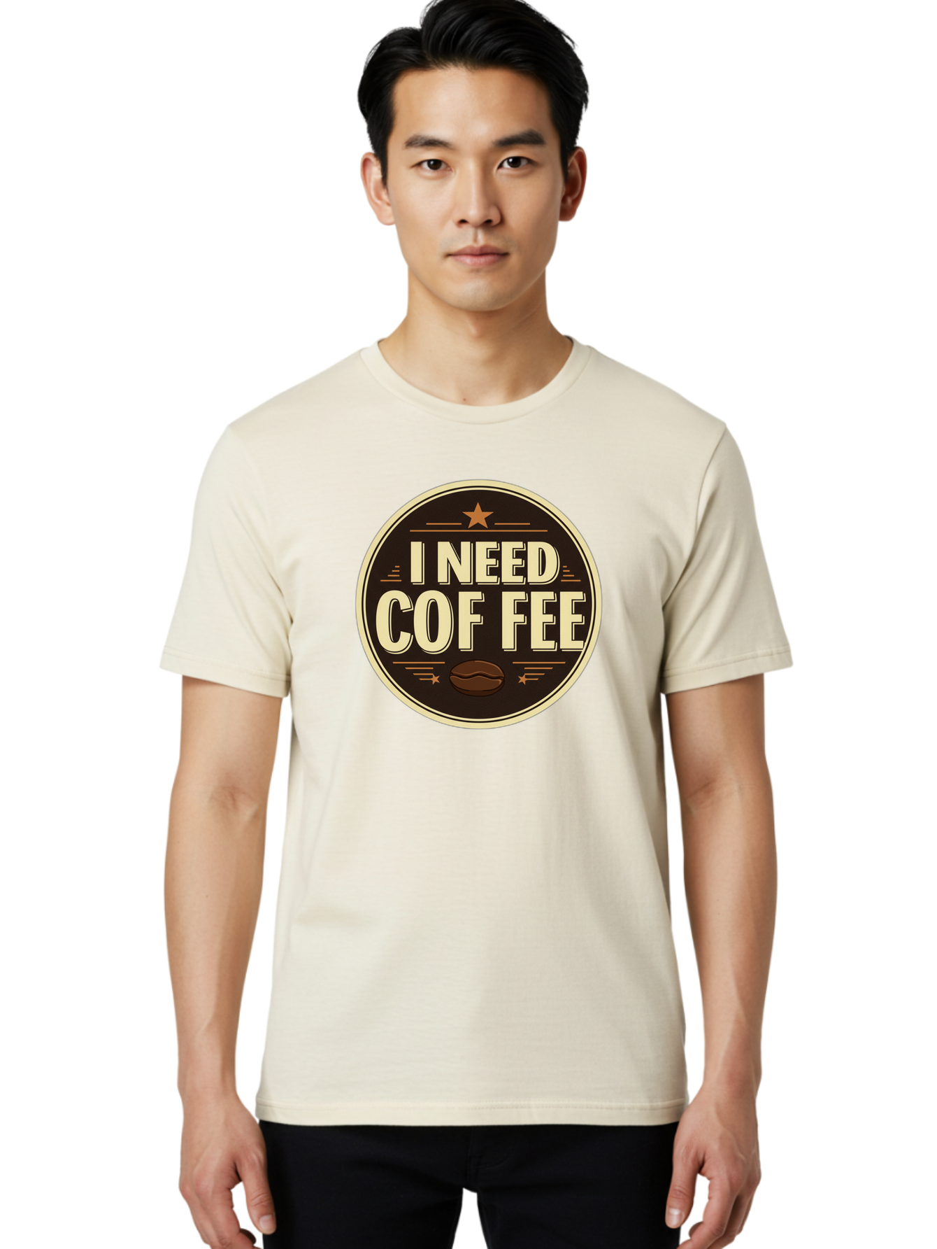 I-Need-Coffee-1 Men'S Graphic Tee, 100% Cotton, Comfortable Casual Summer Wear, Machine Washable, Coffee Lover, Coffee Break, Coffee Addiction, Coffee Quote, Coffee Humor, Coffee Needed, Coffee Craving Bac058 28