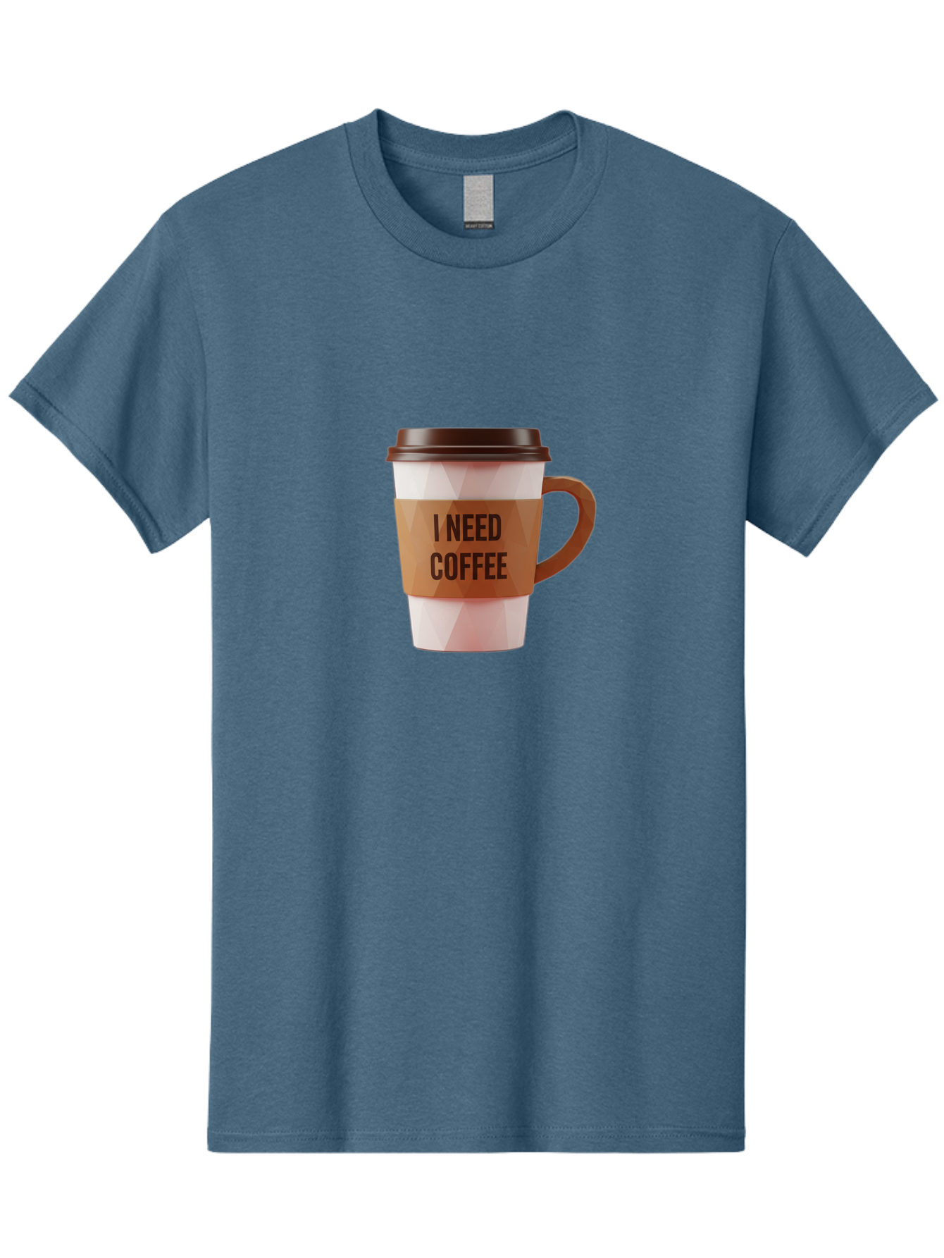 I-Need-Coffee-11 Men'S Graphic Tee, 100% Cotton, Comfortable Casual Summer Wear, Machine Washable, Coffee Cup, Morning Coffee, Coffee Break, Coffee Lover, Daily Grind, Caffeine Fix, To-Go Cup, Disposable Cup Bac060 1