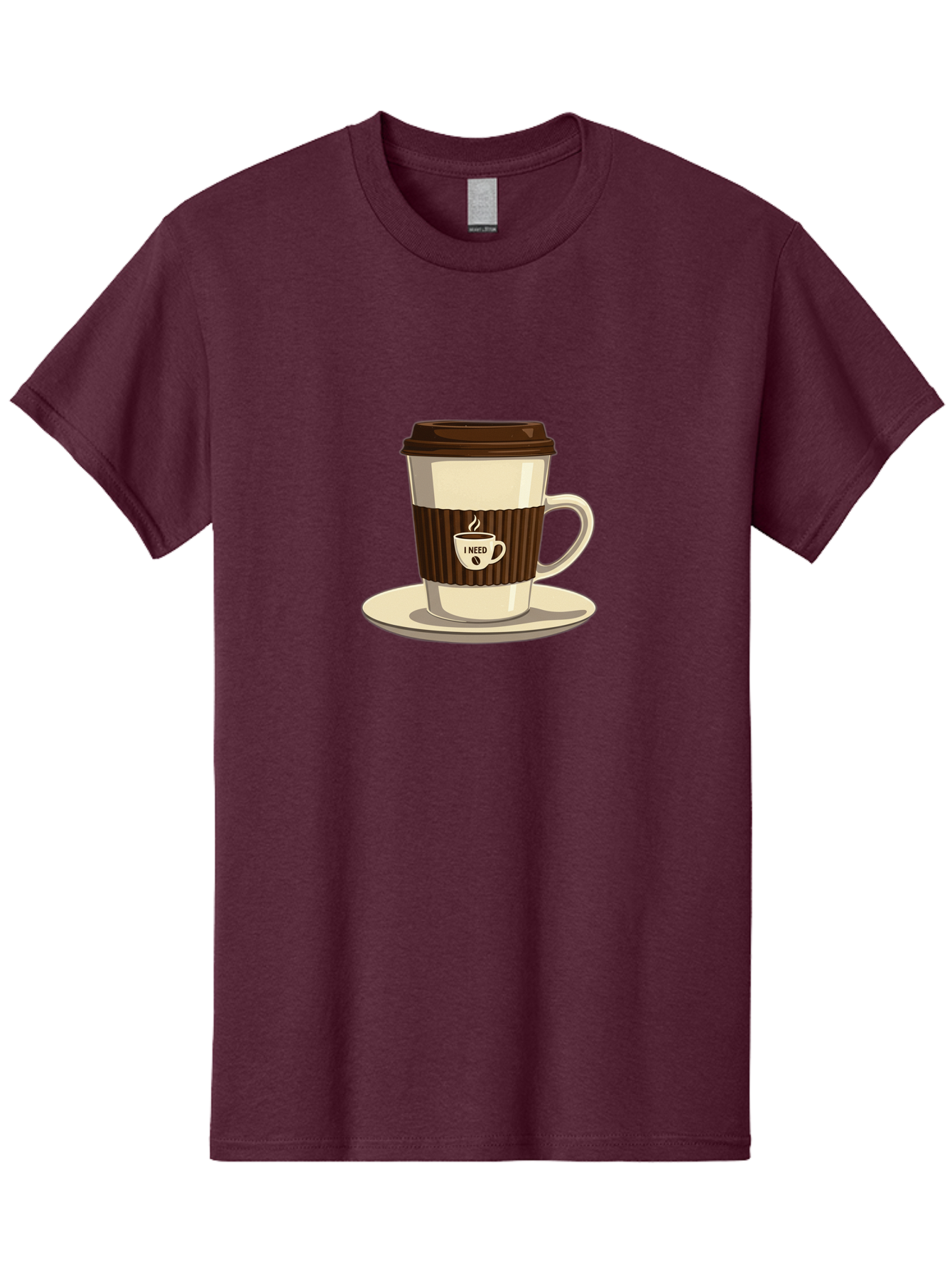 I-Need-Coffee-16 Men'S Graphic Tee, 100% Cotton, Comfortable Casual Summer Wear, Machine Washable, Coffee Cup, Takeout Container, Coffee To Go, Coffee Break, Coffee Lover, Morning Coffee, Caffeine Fix, Coffee Craving Bac065 2