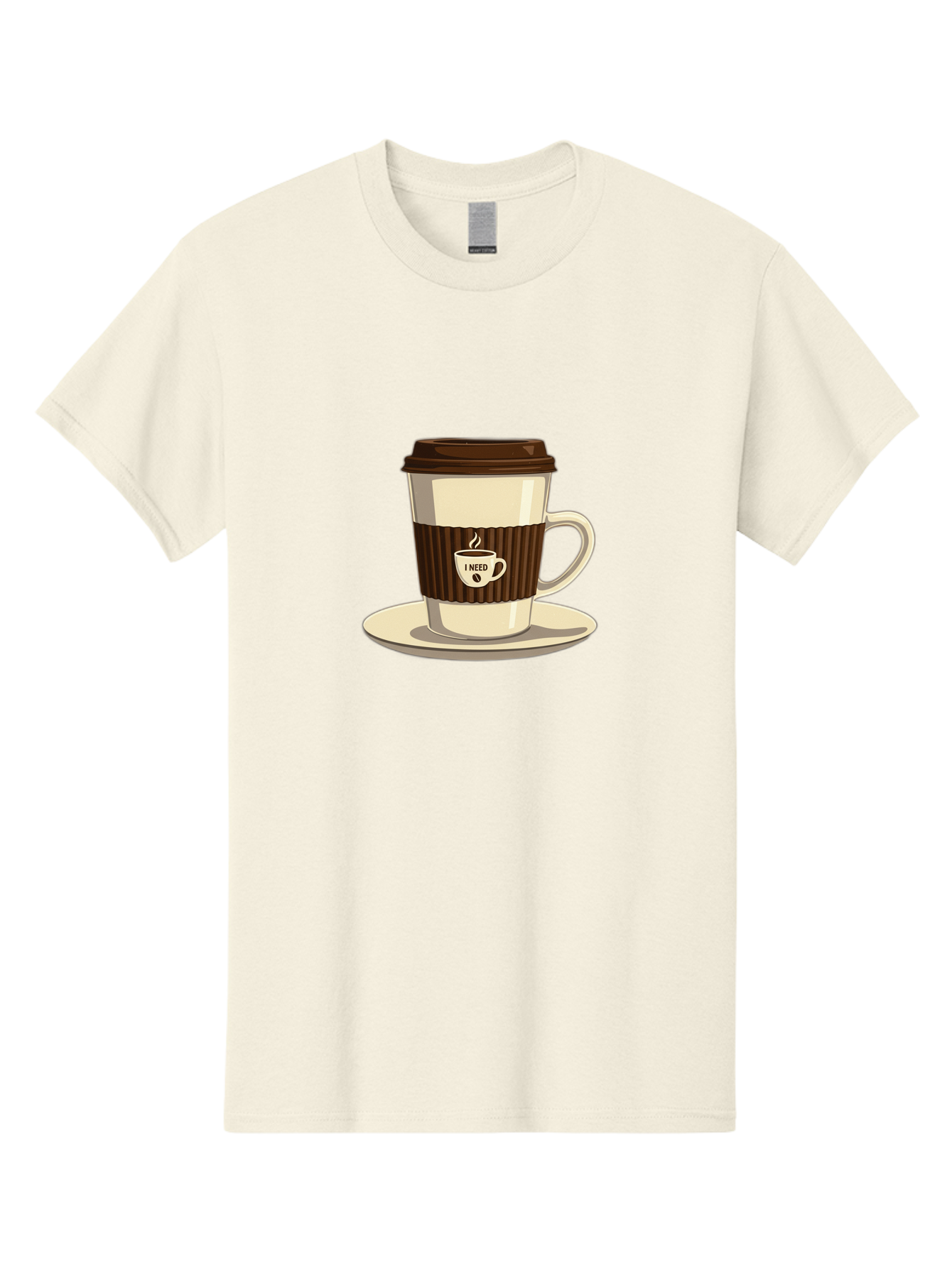I-Need-Coffee-16 Men'S Graphic Tee, 100% Cotton, Comfortable Casual Summer Wear, Machine Washable, Coffee Cup, Takeout Container, Coffee To Go, Coffee Break, Coffee Lover, Morning Coffee, Caffeine Fix, Coffee Craving Bac065 1