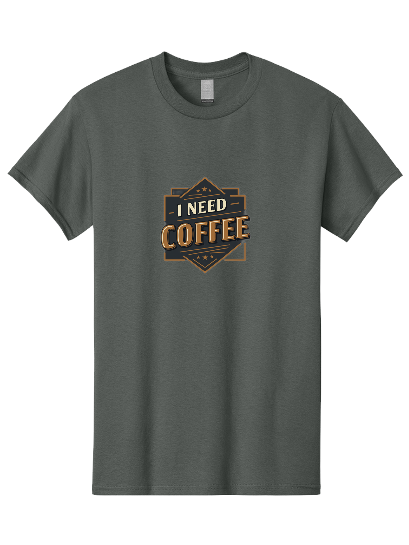 I-Need-Coffee-2 Men'S Graphic Tee, 100% Cotton, Comfortable Casual Summer Wear, Machine Washable, Coffee Lover, Morning Motivation, Caffeine Addict, Coffee Breaks, Energizing Drinks, Coffee Culture Bac066 8