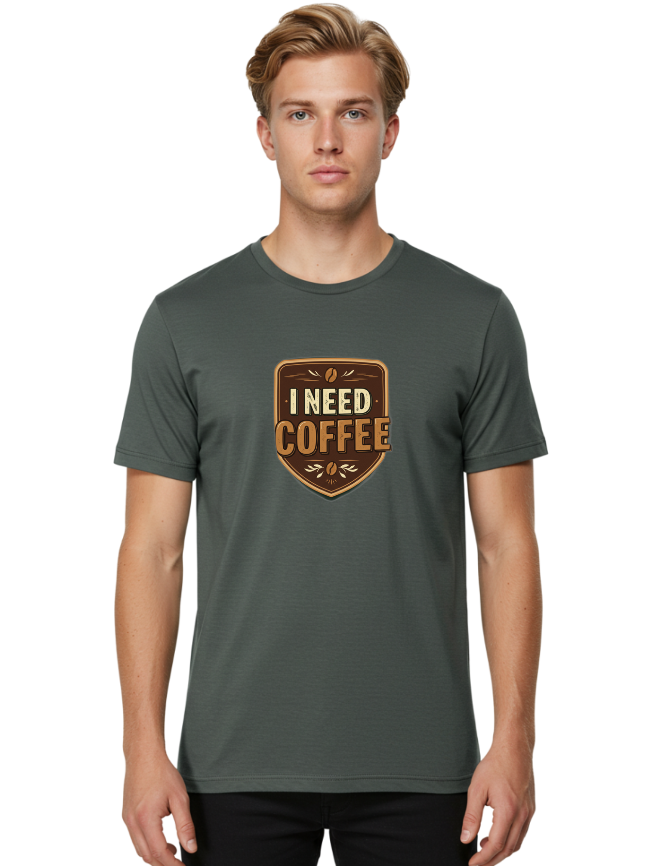 I-Need-Coffee-3 Men'S Graphic Tee, 100% Cotton, Comfortable Casual Summer Wear, Machine Washable, Coffee Lover, Coffee Break, Coffee Addiction, Coffee Quote, Caffeine Fix, Coffee Humor, Funny Coffee, Coffee Meme Bac067 18