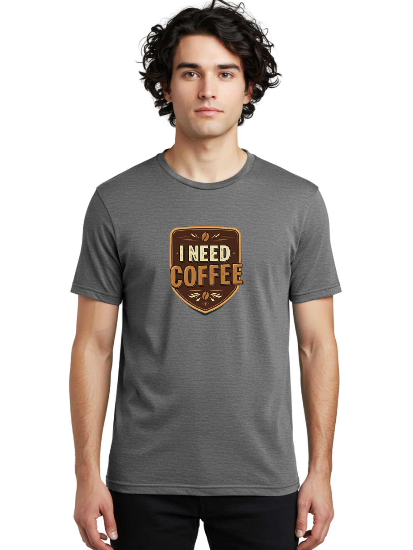 I-Need-Coffee-3 Men'S Graphic Tee, 100% Cotton, Comfortable Casual Summer Wear, Machine Washable, Coffee Lover, Coffee Break, Coffee Addiction, Coffee Quote, Caffeine Fix, Coffee Humor, Funny Coffee, Coffee Meme Bac067 16