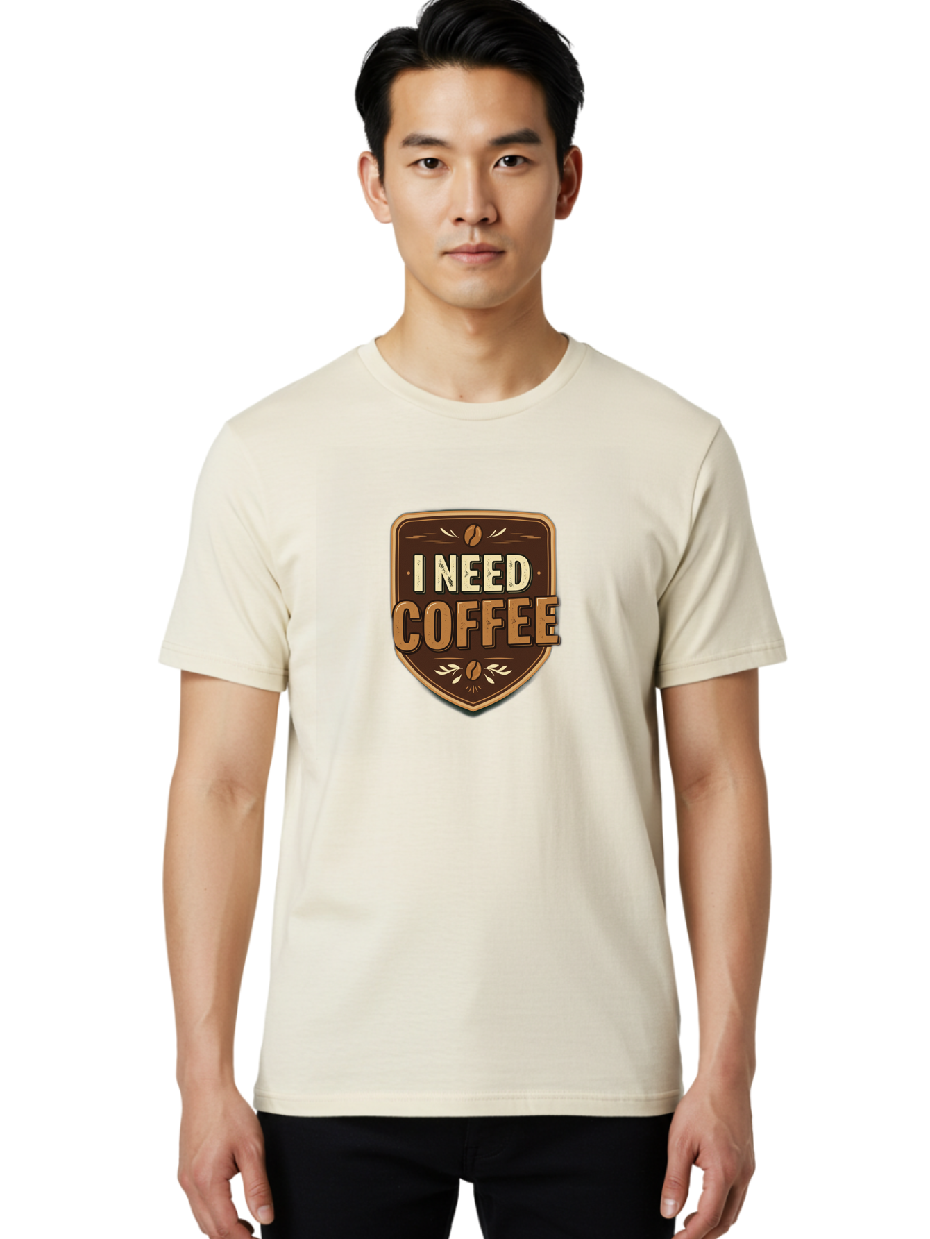 I-Need-Coffee-3 Men'S Graphic Tee, 100% Cotton, Comfortable Casual Summer Wear, Machine Washable, Coffee Lover, Coffee Break, Coffee Addiction, Coffee Quote, Caffeine Fix, Coffee Humor, Funny Coffee, Coffee Meme Bac067 23